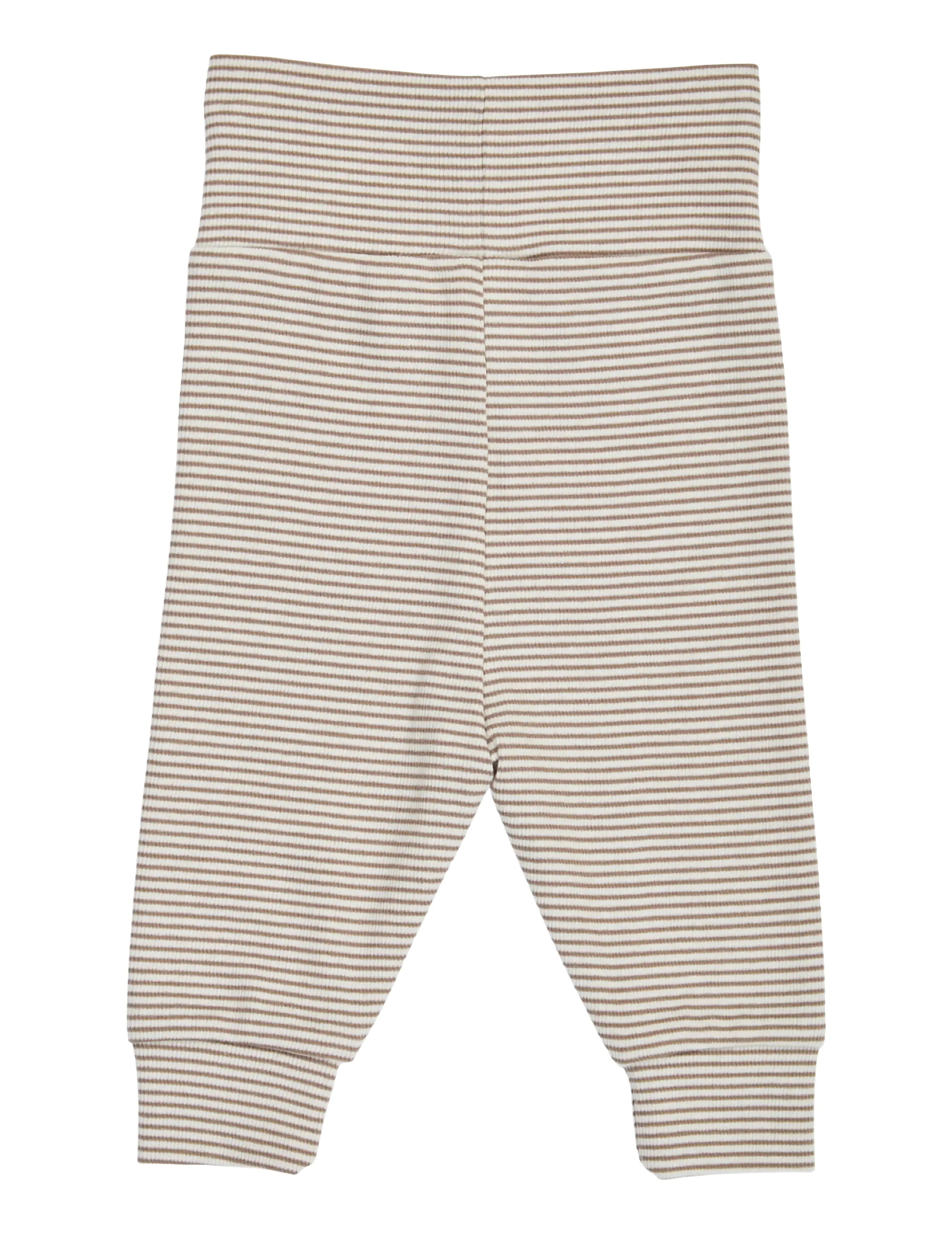 Müsli - Mini stripe rib pants - balsam cream/ walnut 690000343 - 2