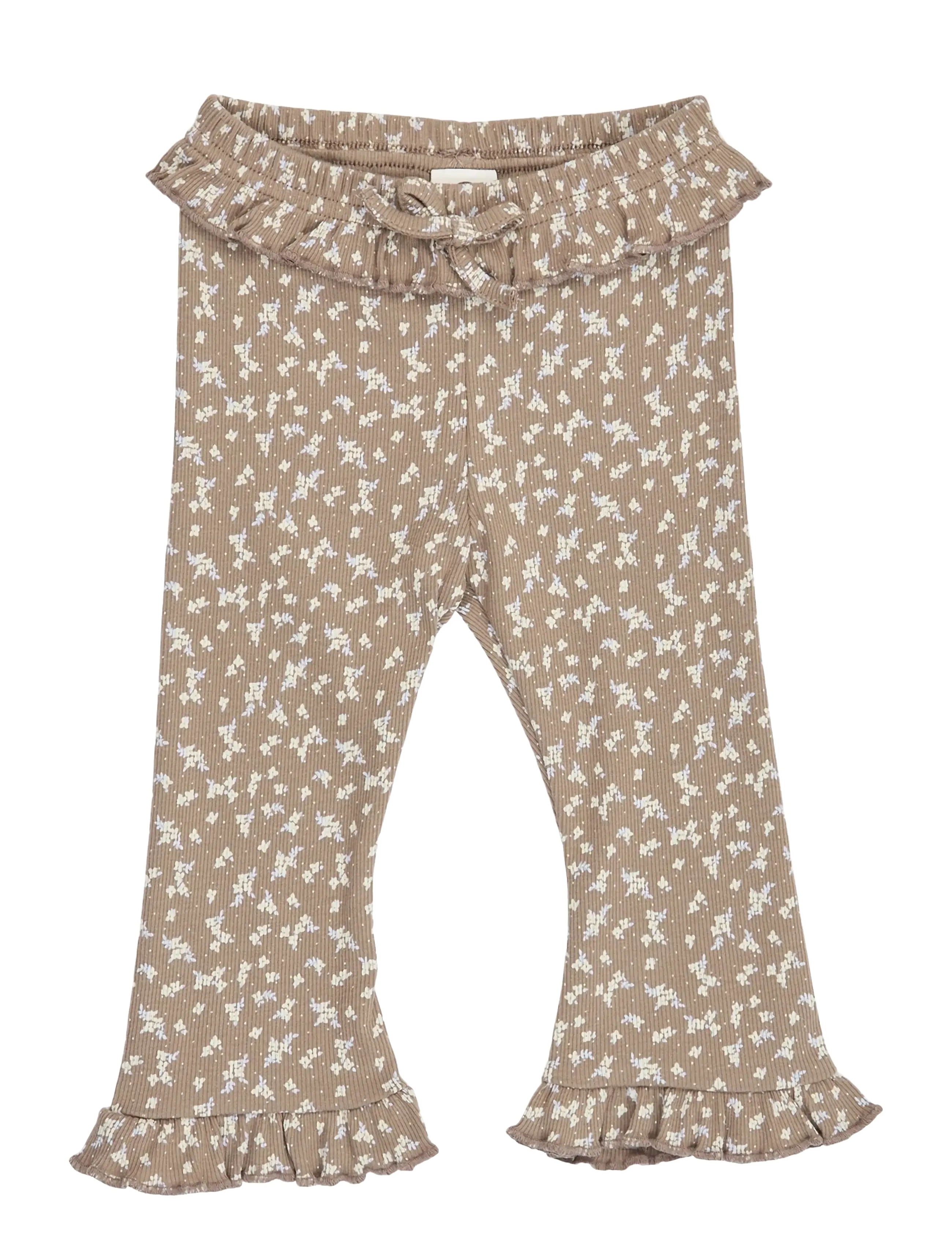 Müsli Alyssum flared ruffle pants baby - Underdele - WALNUT/ OAK/ MAUVE / brown