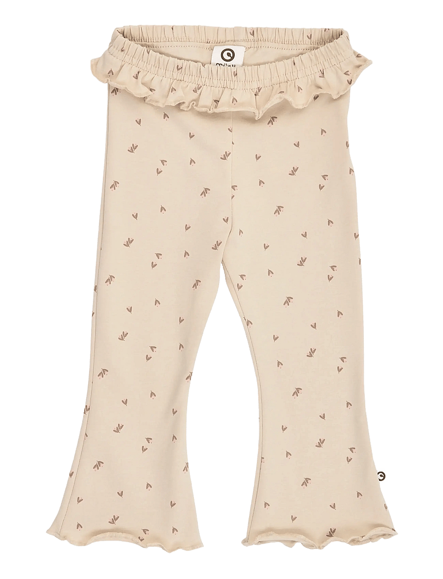 Müsli - Fleur frill flared pants baby - oak/ walnut/ blush - 0