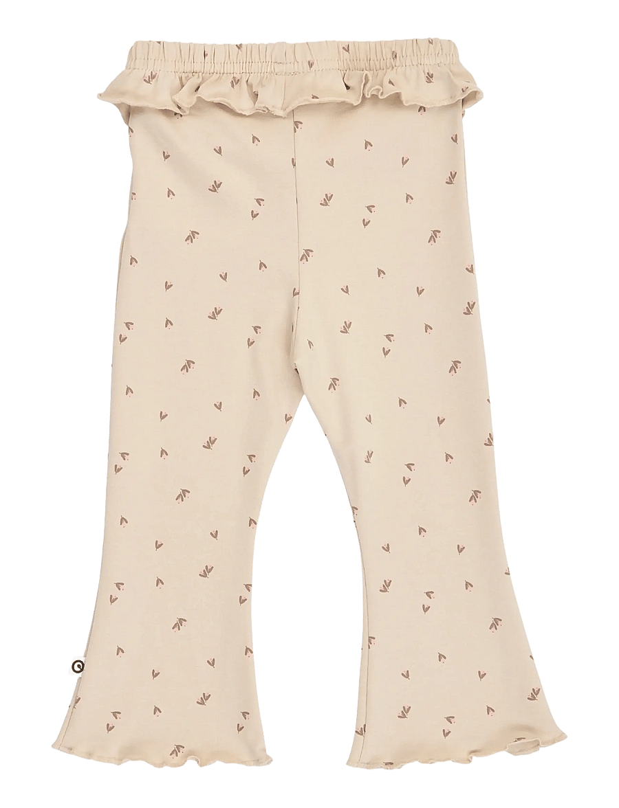 Müsli - Fleur frill flared pants baby - oak/ walnut/ blush - 1