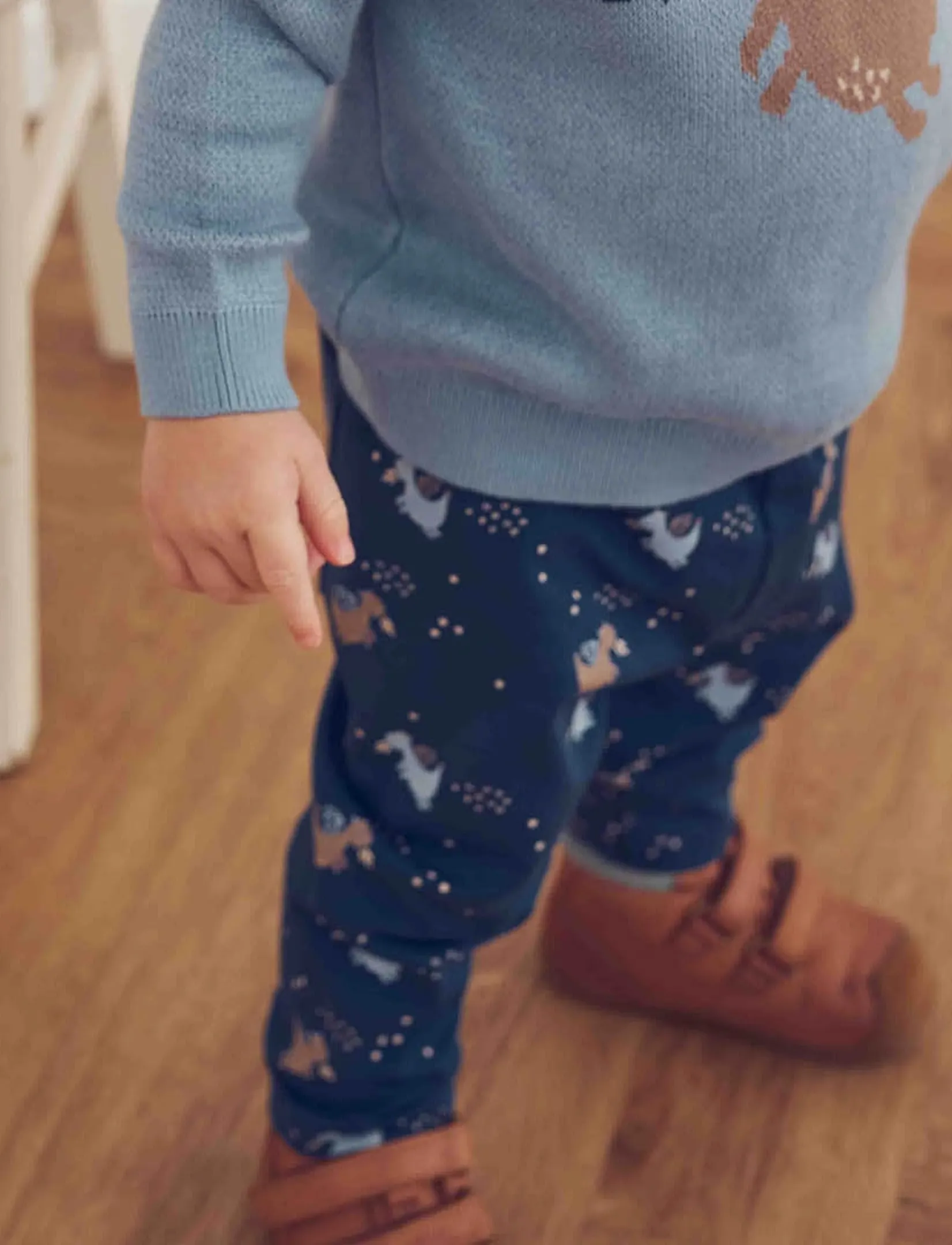 Müsli Storybook pants baby - Underdele - NAVY/ SOFT BLUE/ WALNUT / navy