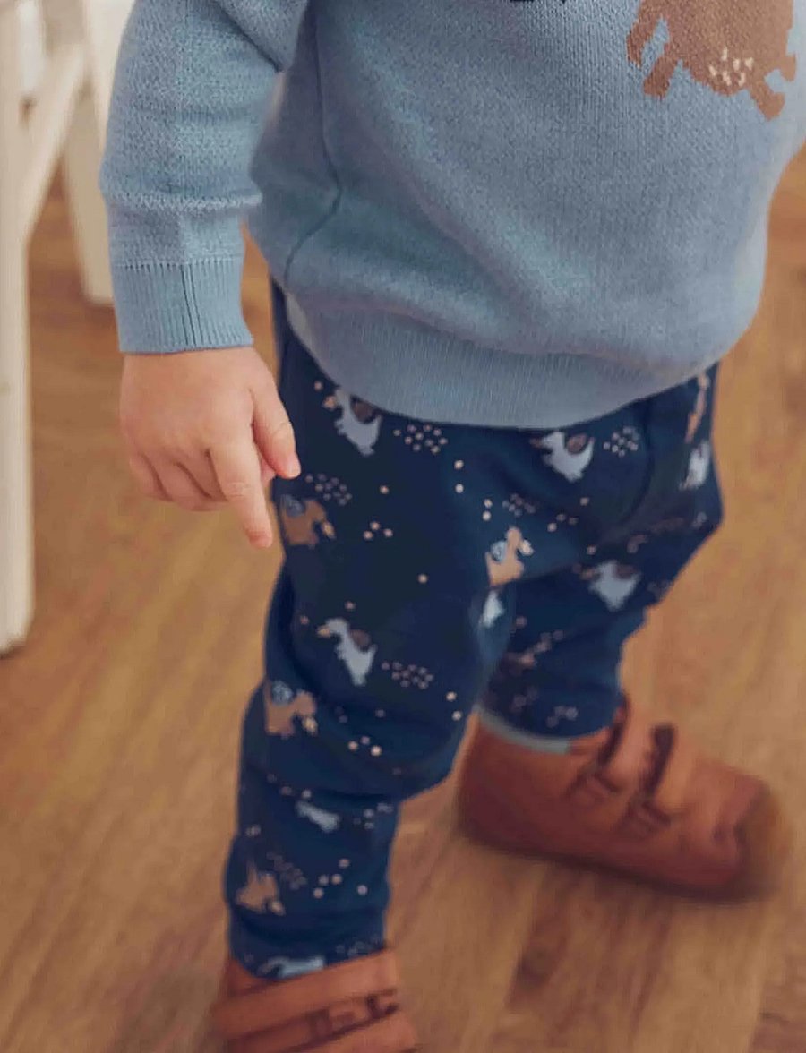 Müsli - Storybook pants baby - navy/ soft blue/ walnut - 0