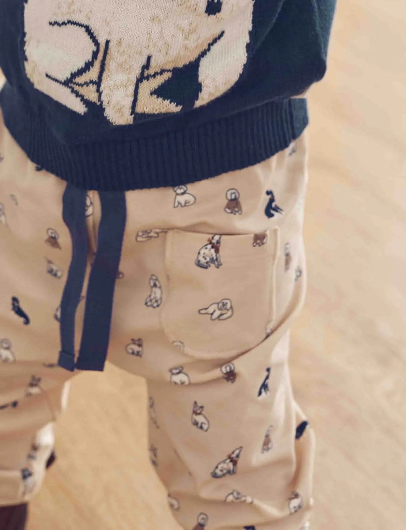 Müsli Old english pants baby - Underdele - OAK/ WALNUT/ NAVY / cream