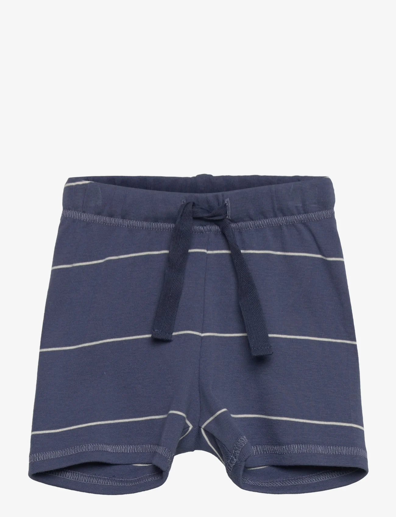 Müsli by Green Cotton - Stripe rib shorts baby - indigo - 0