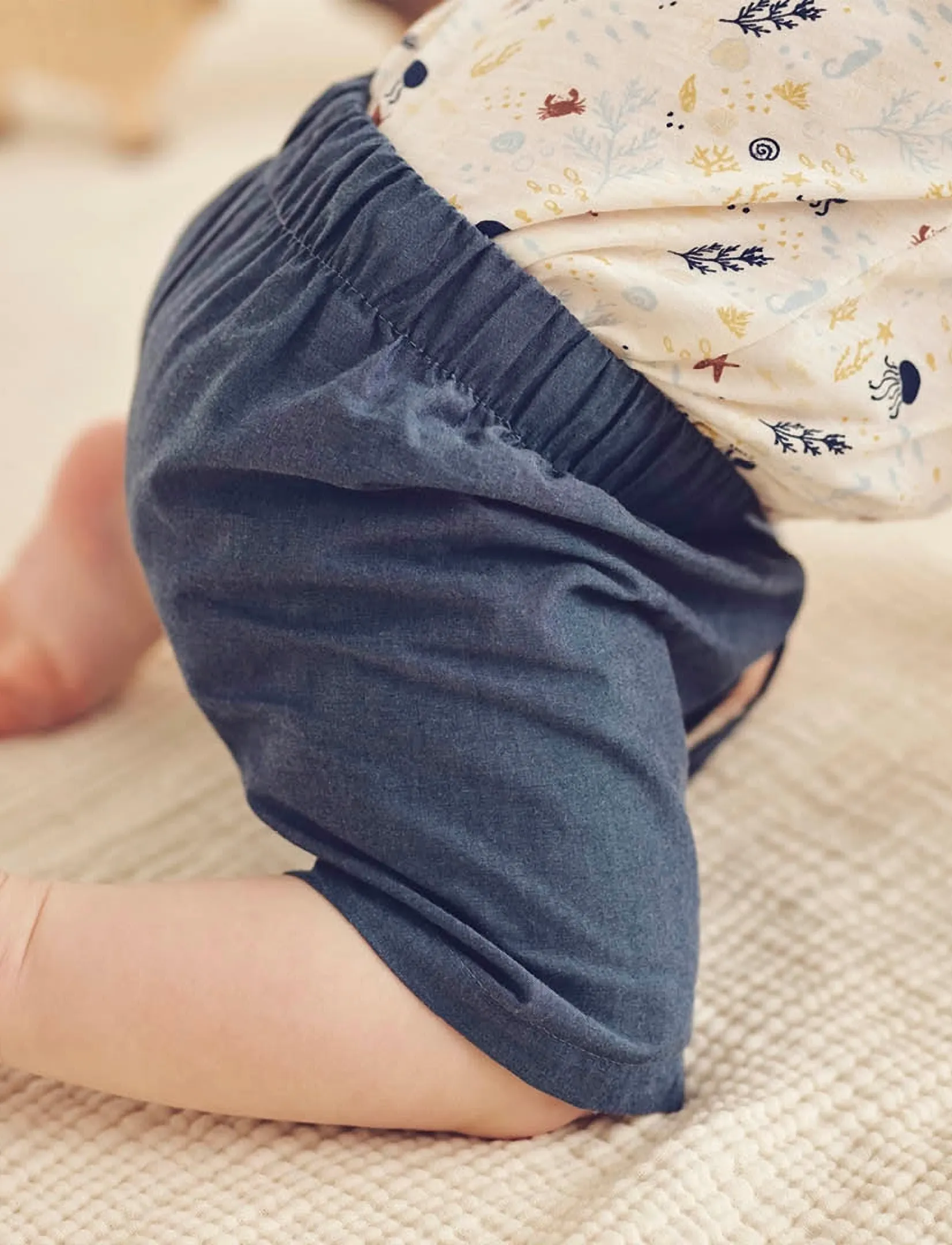 Müsli by Green Cotton - Chambray shorts baby - casual shorts - chambray - 3