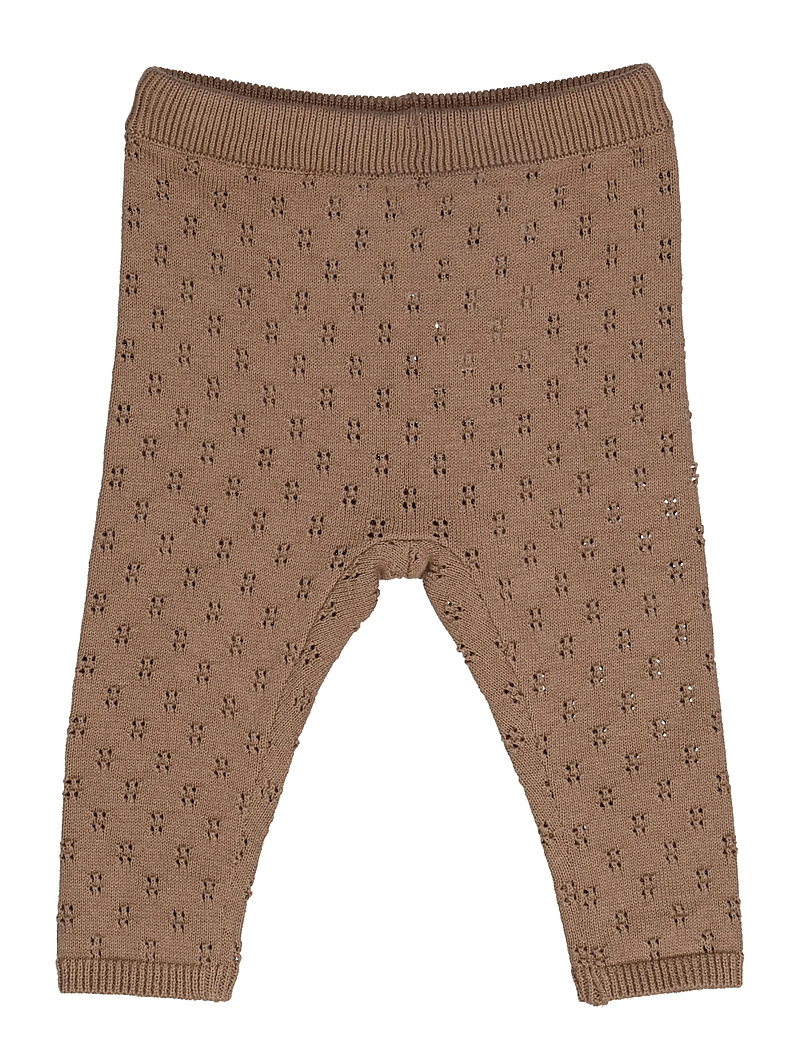 Müsli by Green Cotton - Knit pants - leggings - walnut - 1