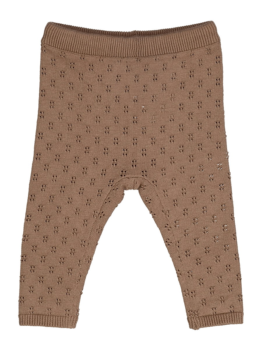 Müsli by Green Cotton - Knit pants - leggings - walnut - 1