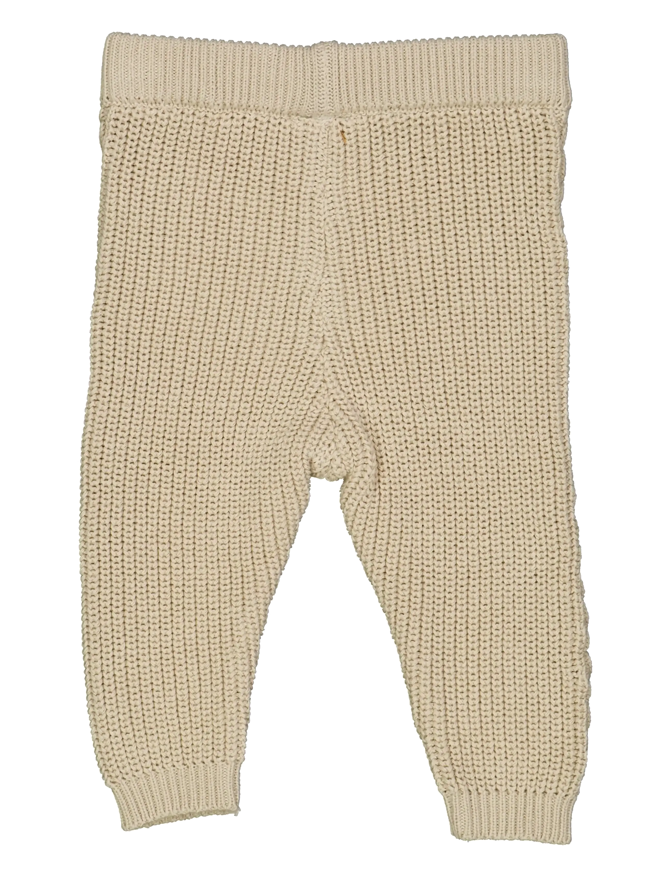 Müsli by Green Cotton - Knit chunky pants - leggings - oat - 2
