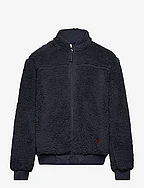 Fleece pocket jacket - NIGHT BLUE