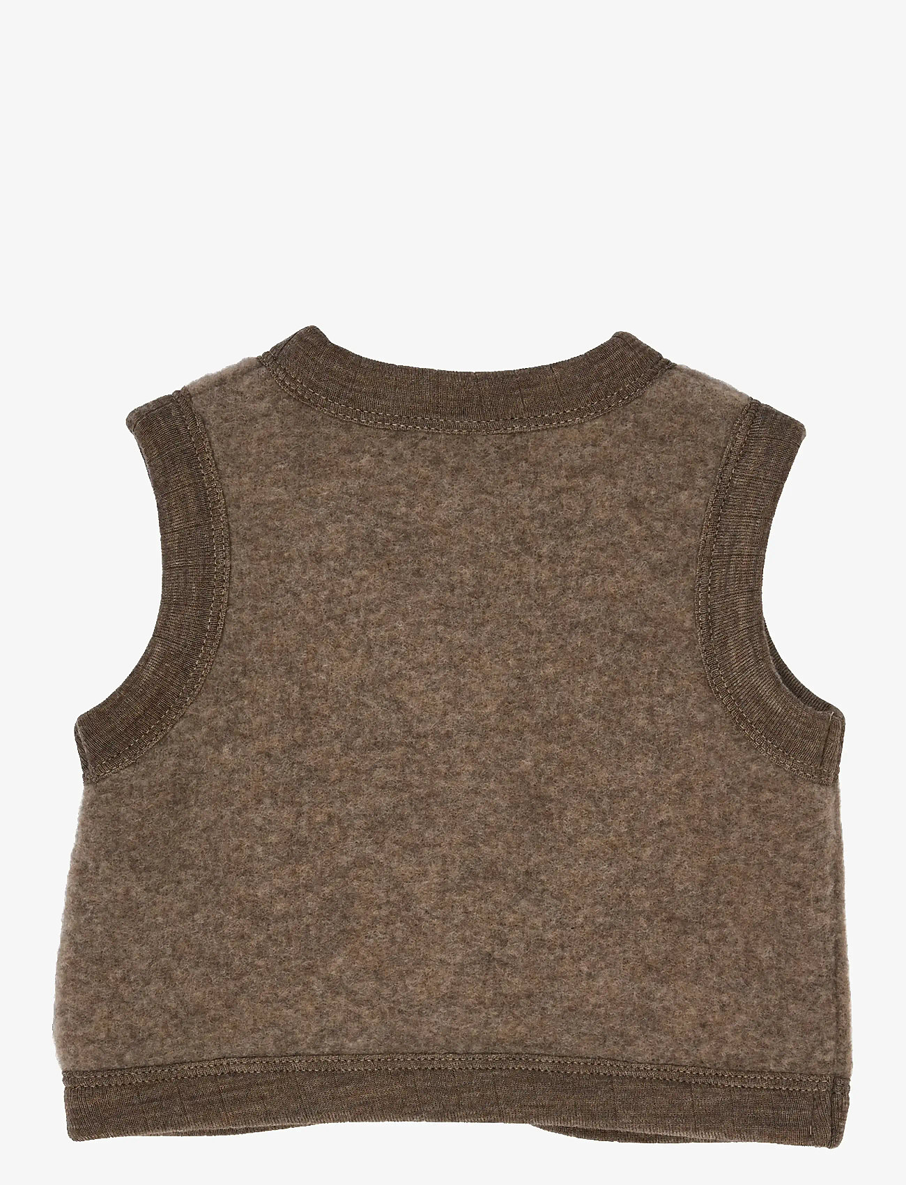 Müsli by Green Cotton - Woolly fleece vest - veste - walnut melange - 2