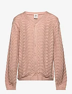 Knit needle out cardigan - SPA ROSE