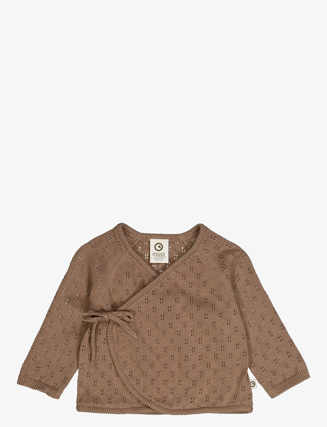 Müsli by Green Cotton - Knit cardigan - cardigans - walnut - 1