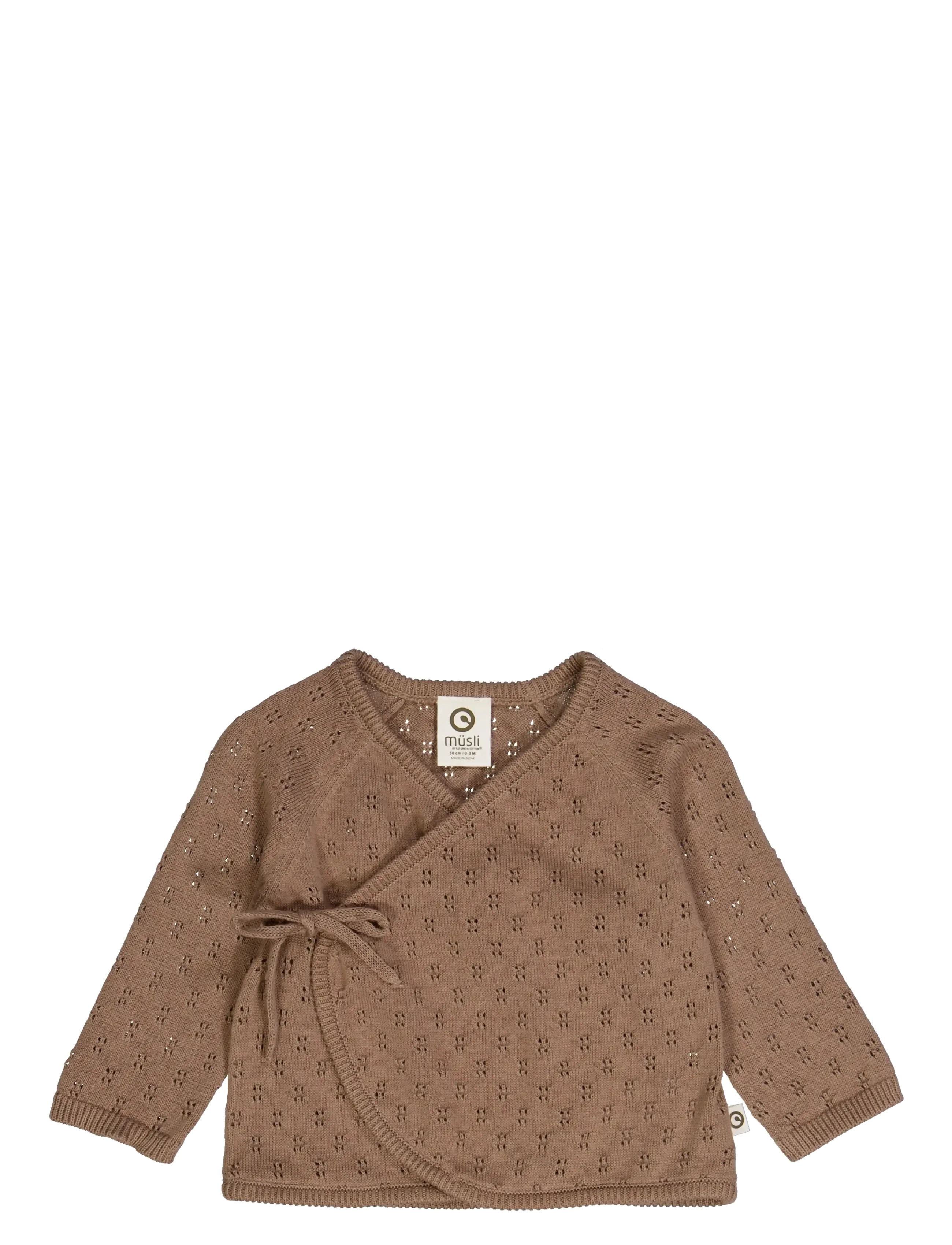 Müsli by Green Cotton Knit cardigan - Shop by age - WALNUT / brown