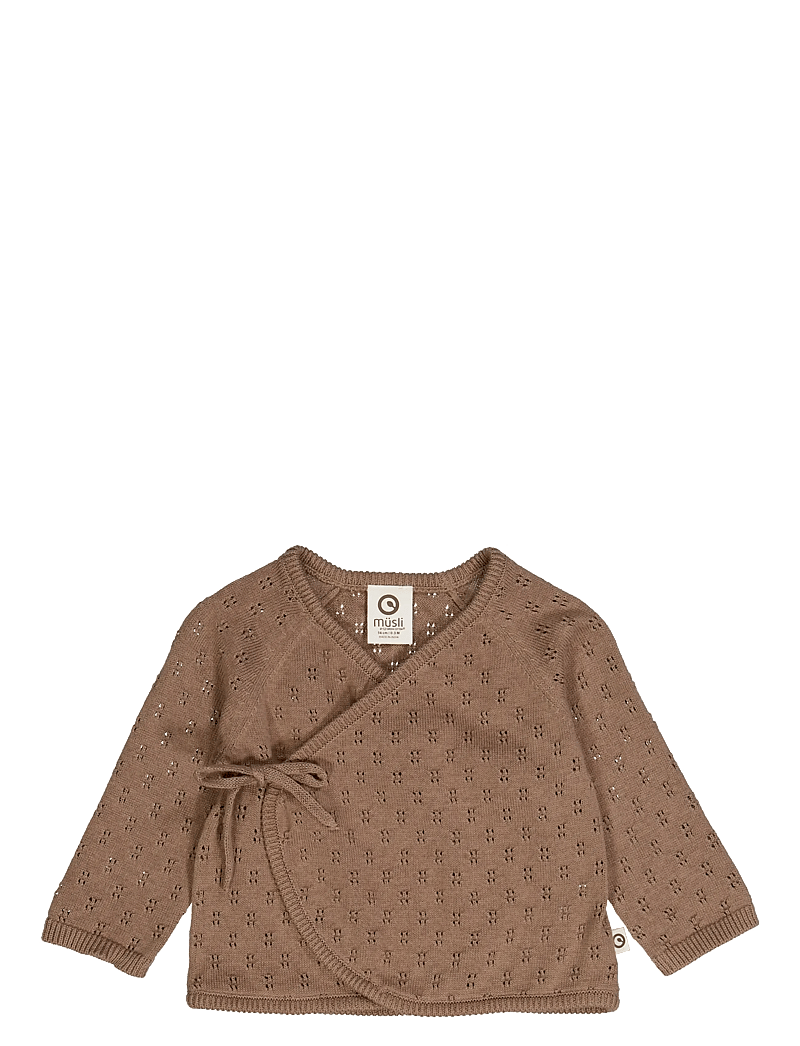 Müsli by Green Cotton - Knit cardigan - cardigans - walnut - 1