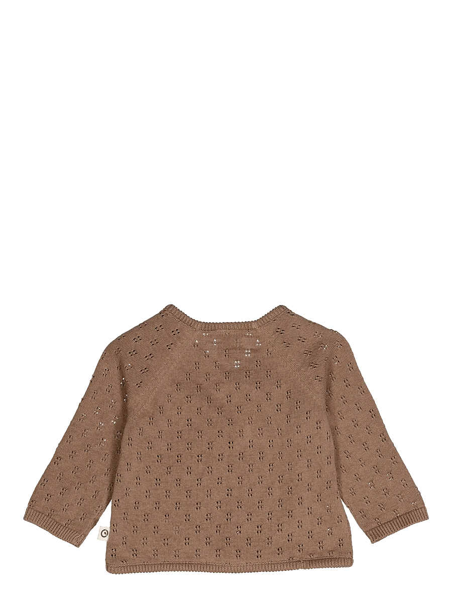 Müsli by Green Cotton - Knit cardigan - cardigans - walnut - 2