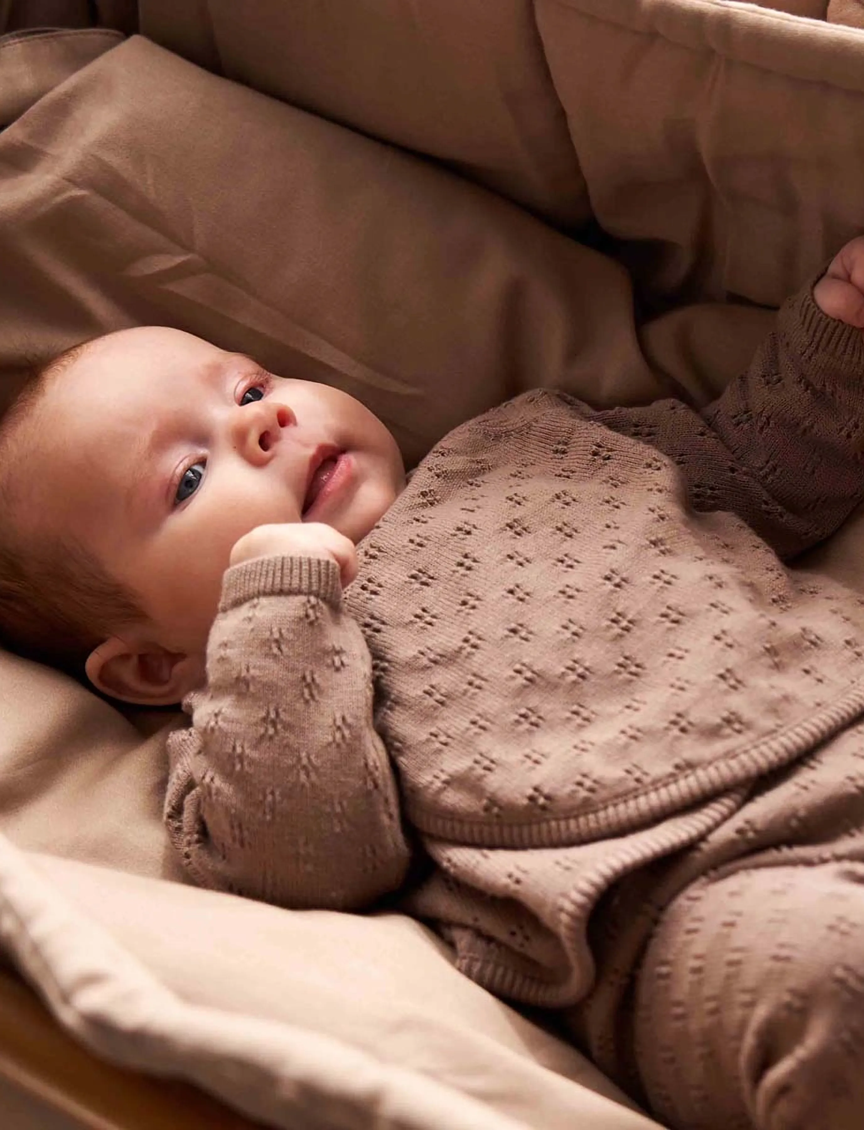 Müsli by Green Cotton Knit cardigan - Överdelar - WALNUT / brown