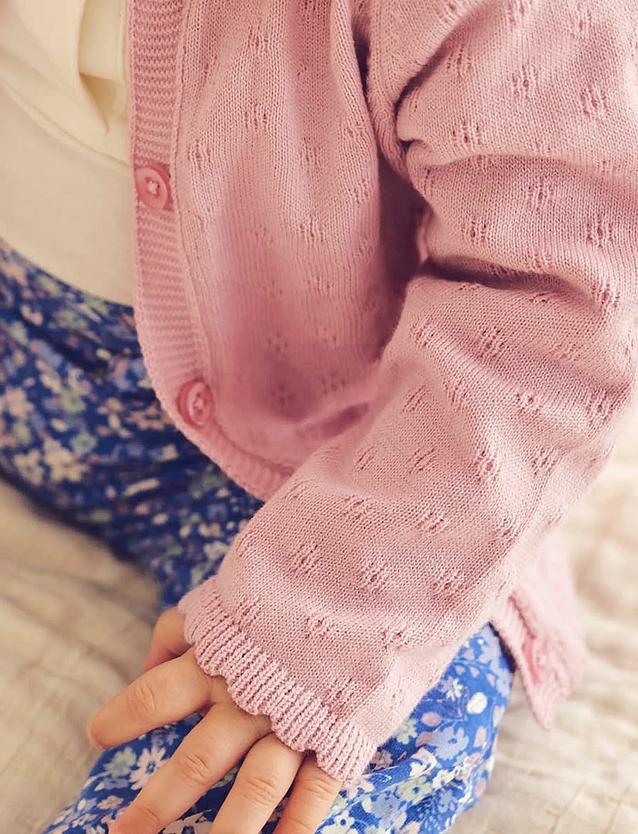 Müsli by Green Cotton - Primrose cardigan baby - cardigans - nectar - 3