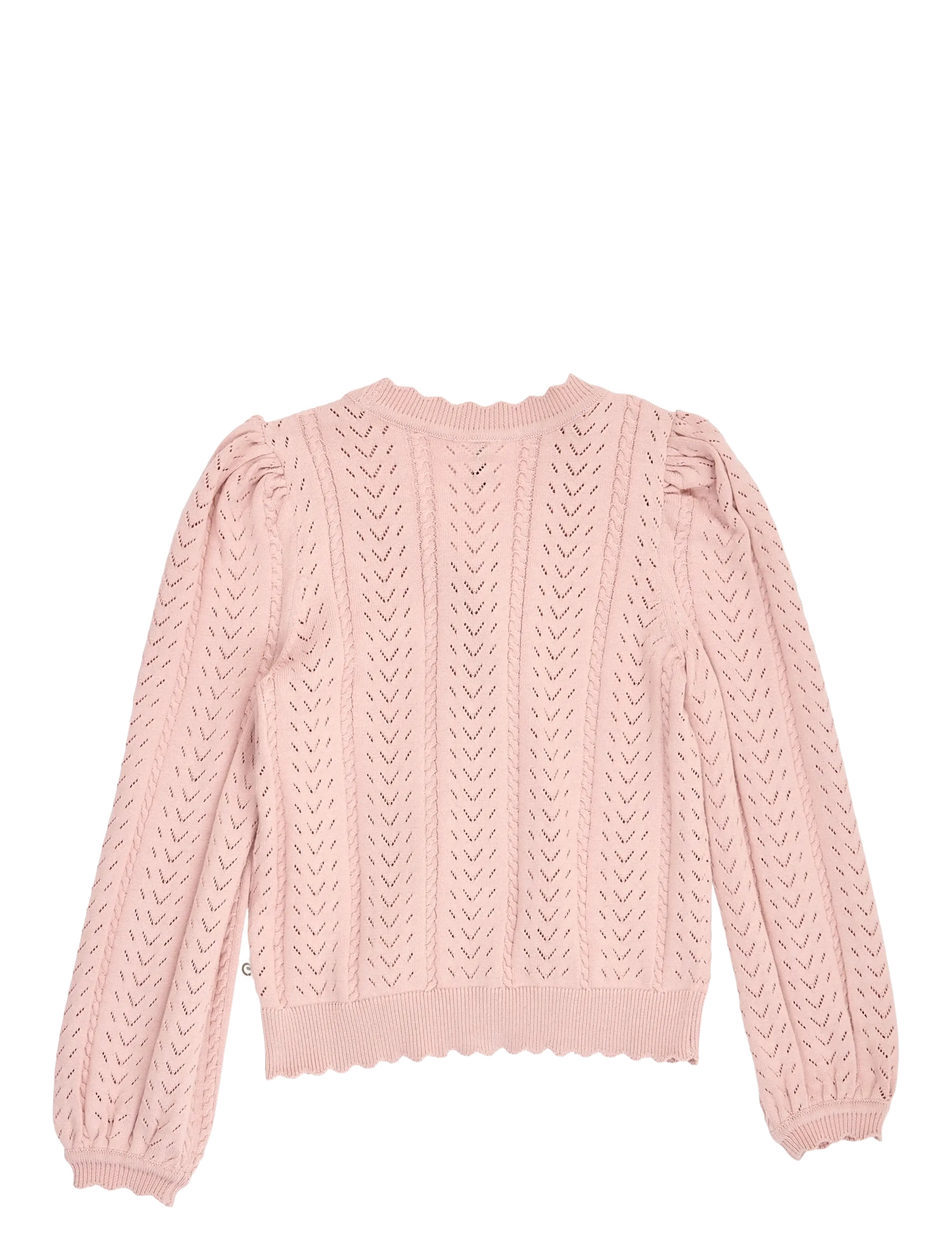 Müsli - Knit pointelle cardigan - blush - 1