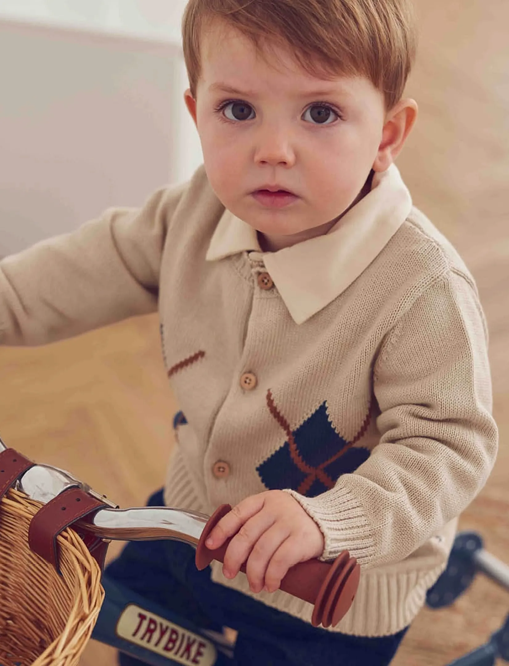 Müsli - Old english knit cardigan baby - cardigans - oak - 0