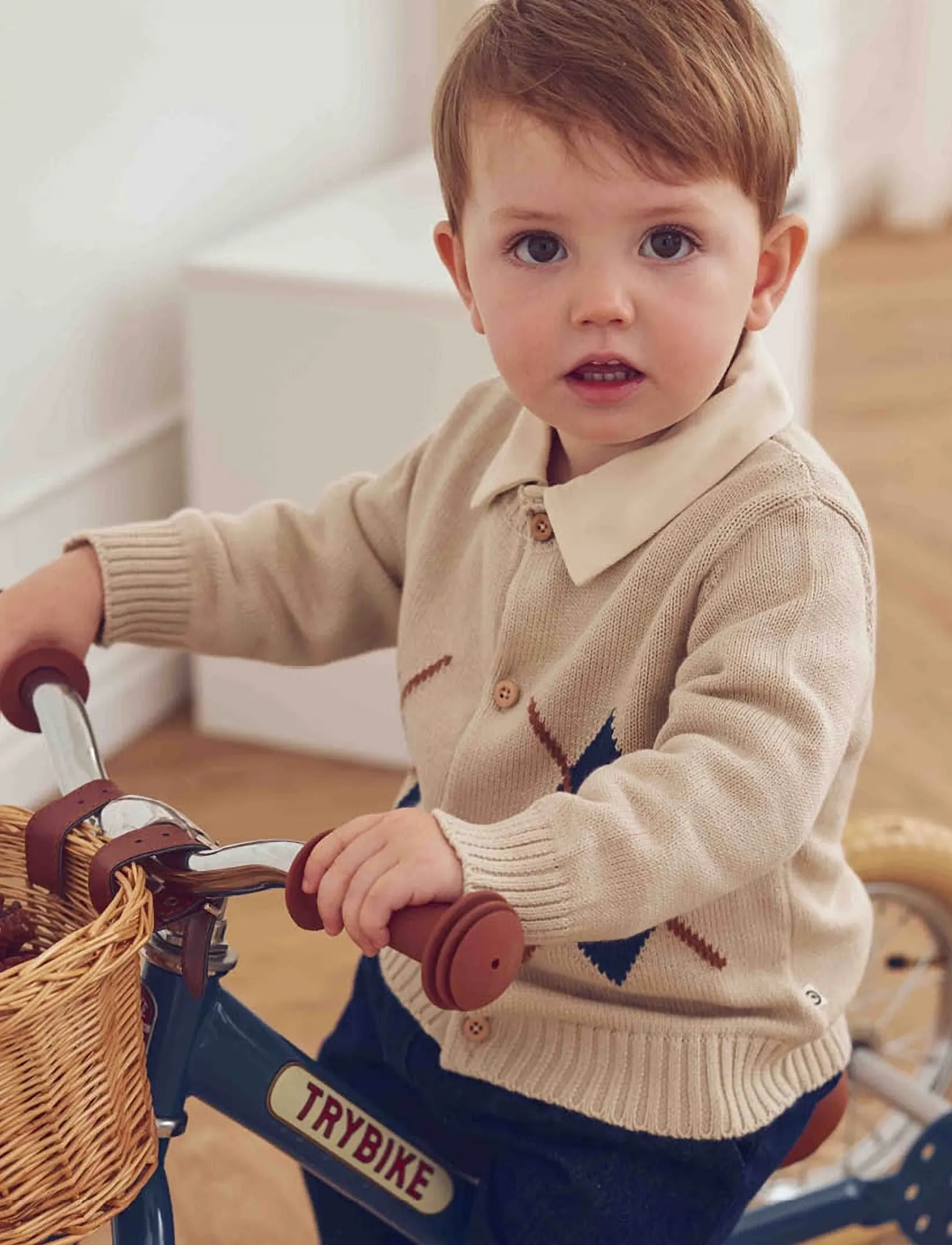 Müsli - Old english knit cardigan baby - cardigans - oak - 3