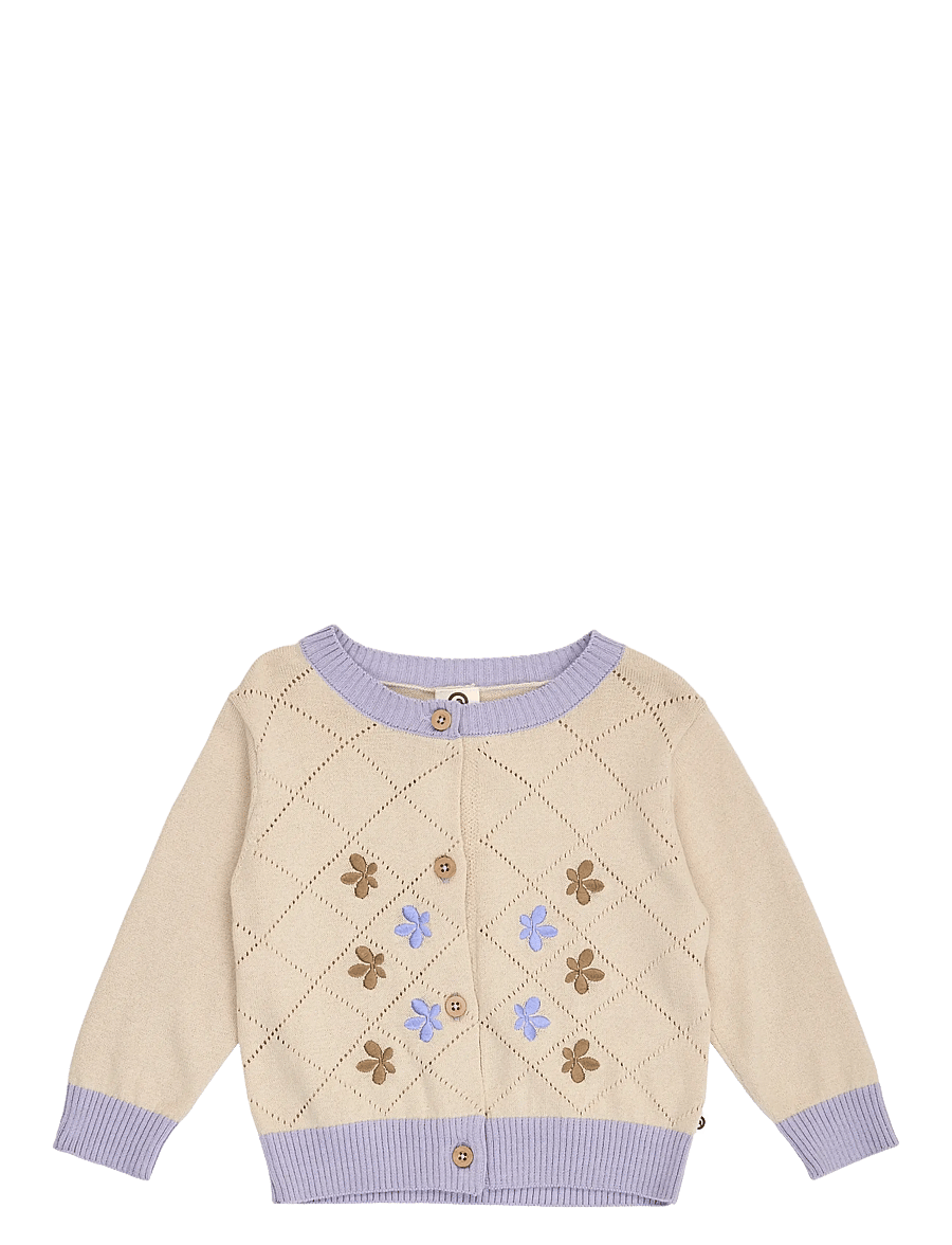 Müsli - Cottage knit cardigan baby - cardigans - oak - 1