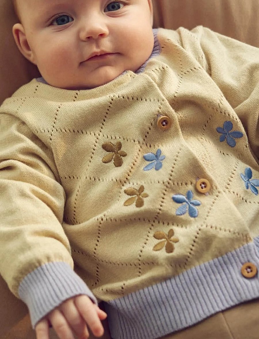Müsli - Cottage knit cardigan baby - cardigans - oak - 3