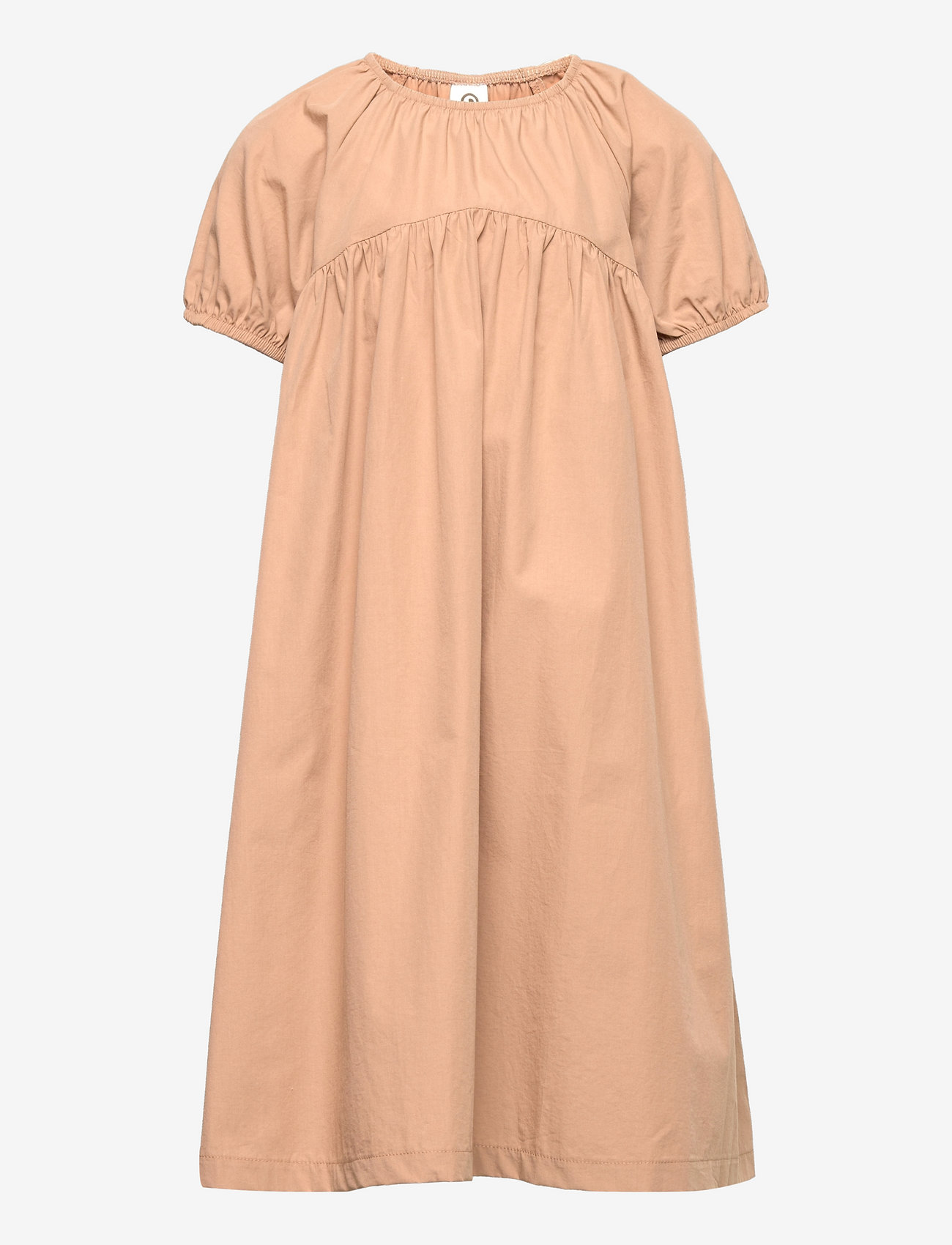 Müsli by Green Cotton - Poplin bell s/s dress - seed - 0