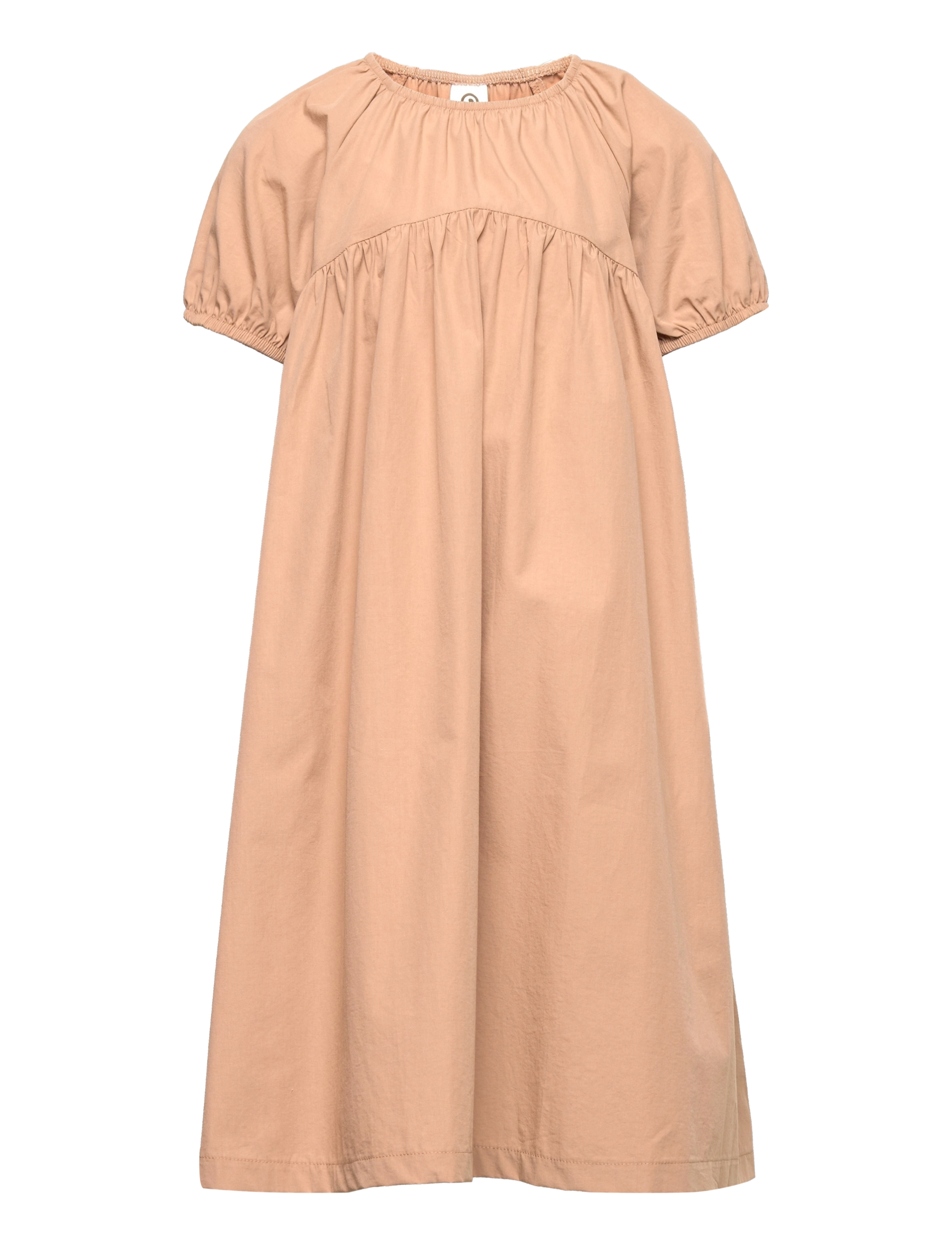 Müsli by Green Cotton - Poplin bell s/s dress - seed - 0