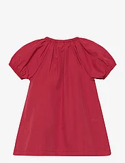 Müsli by Green Cotton - Poplin frill s/s dress baby - kortärmade babyklänningar - berry red - 1