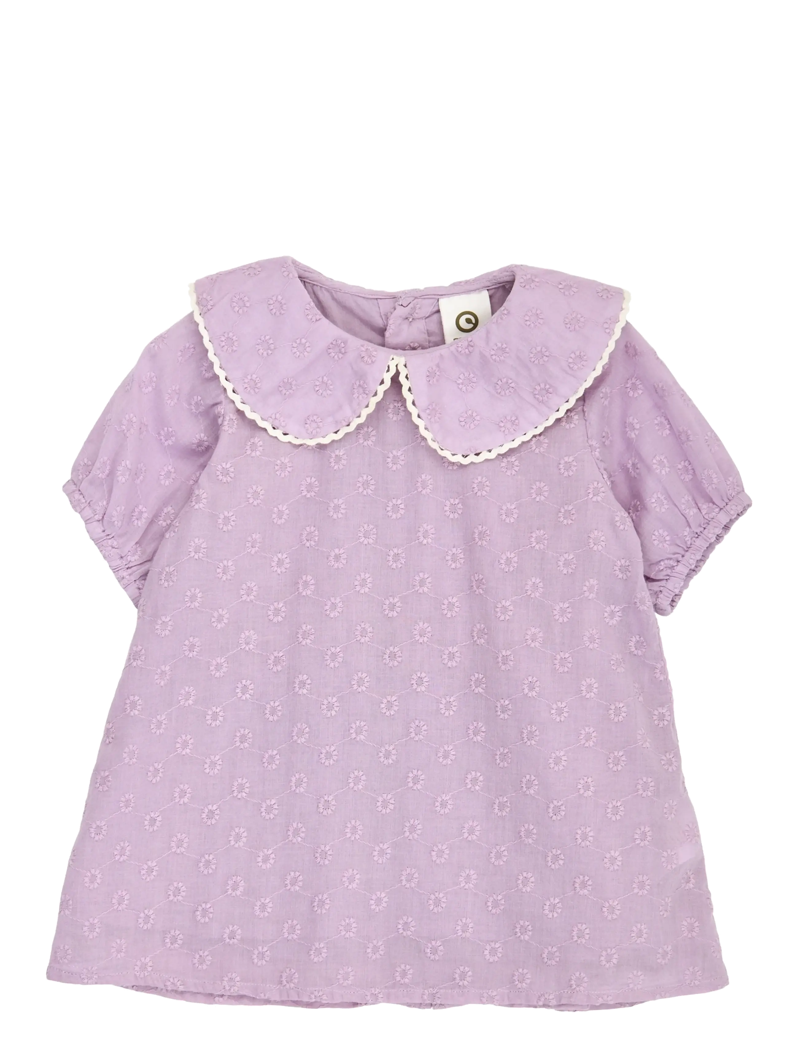 Müsli by Green Cotton Daisy collar s/s dress baby - Riided - DREAM / purple