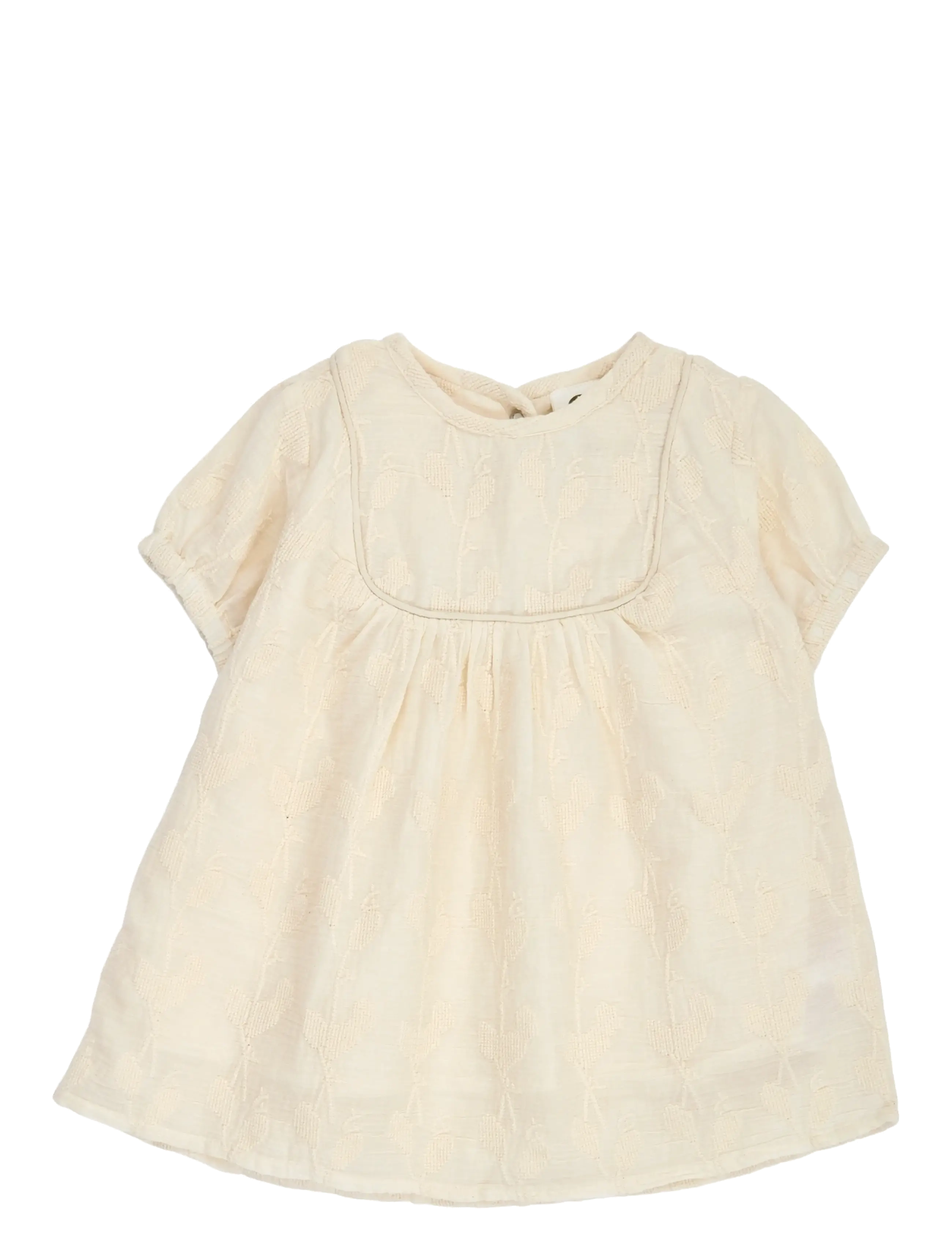 Müsli by Green Cotton Poetry puff s/s dress baby - Nyheder - NATURAL / cream