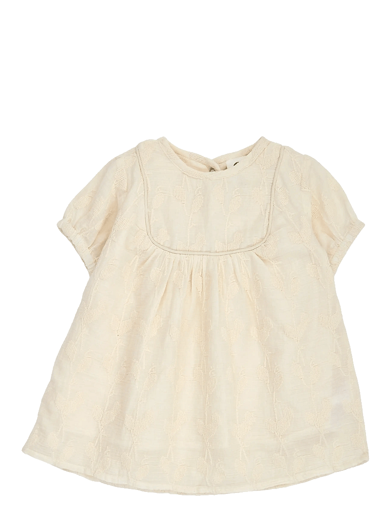 Müsli by Green Cotton - Poetry puff s/s dress baby - kortærmede babykjoler - natural - 1