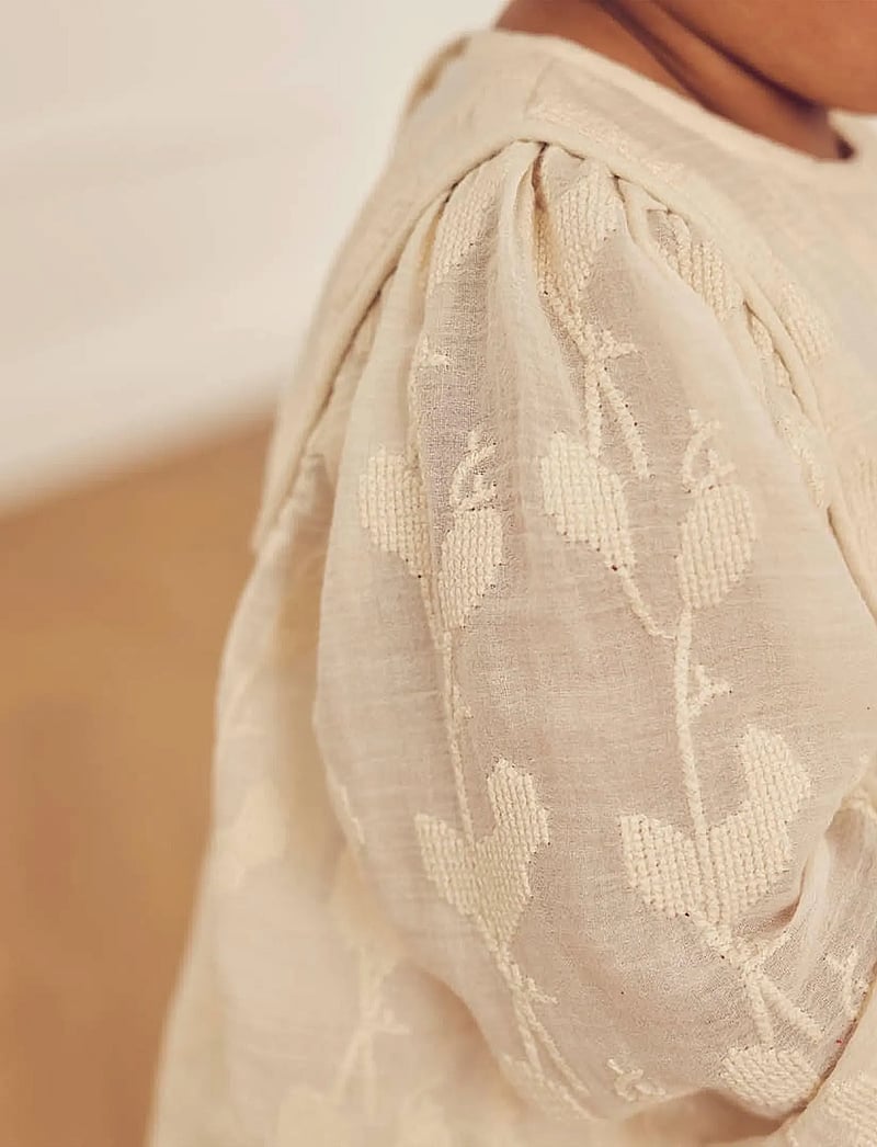 Müsli by Green Cotton - Poetry puff s/s dress baby - kortærmede babykjoler - natural - 4