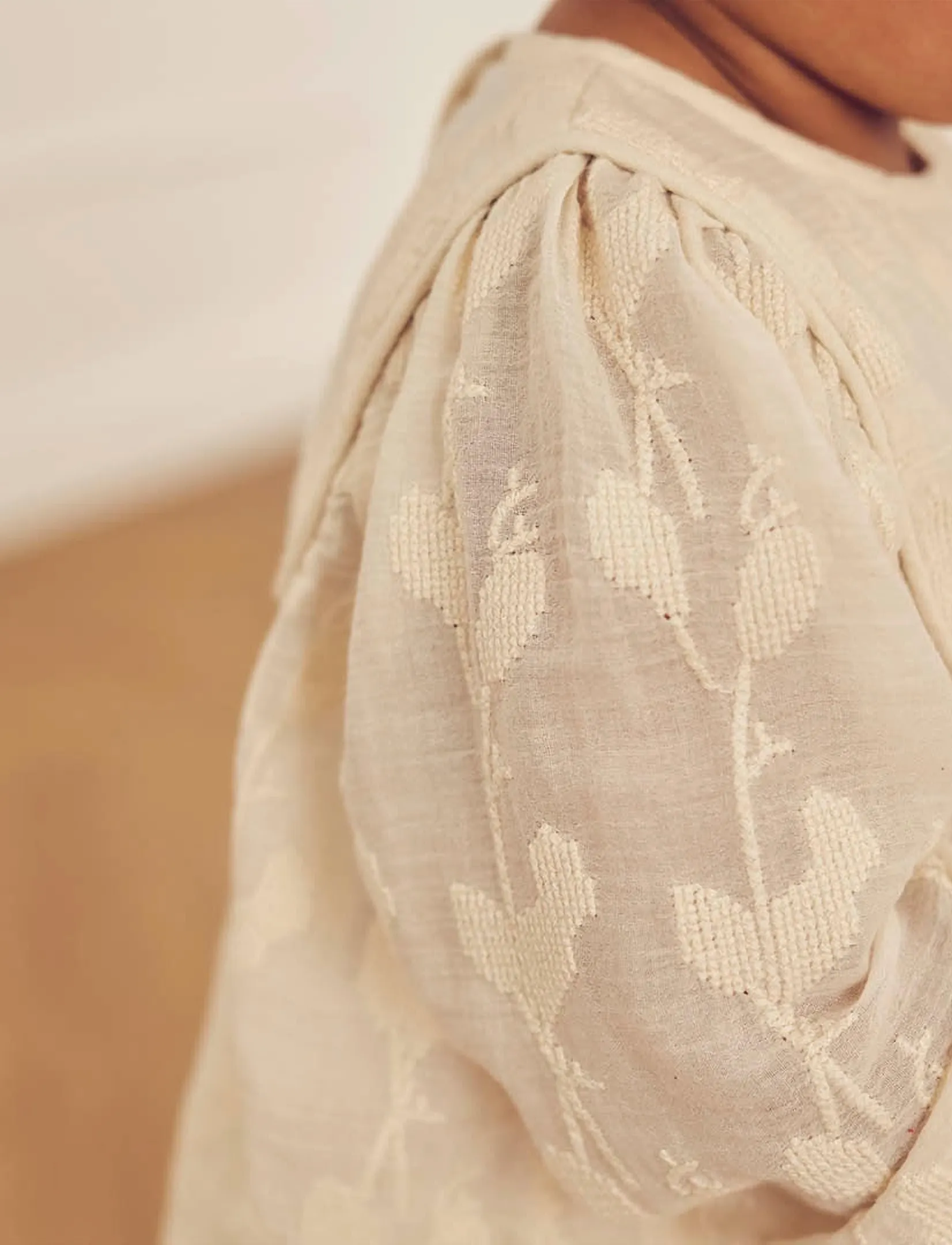 Müsli by Green Cotton - Poetry puff s/s dress baby - kortærmede babykjoler - natural - 4