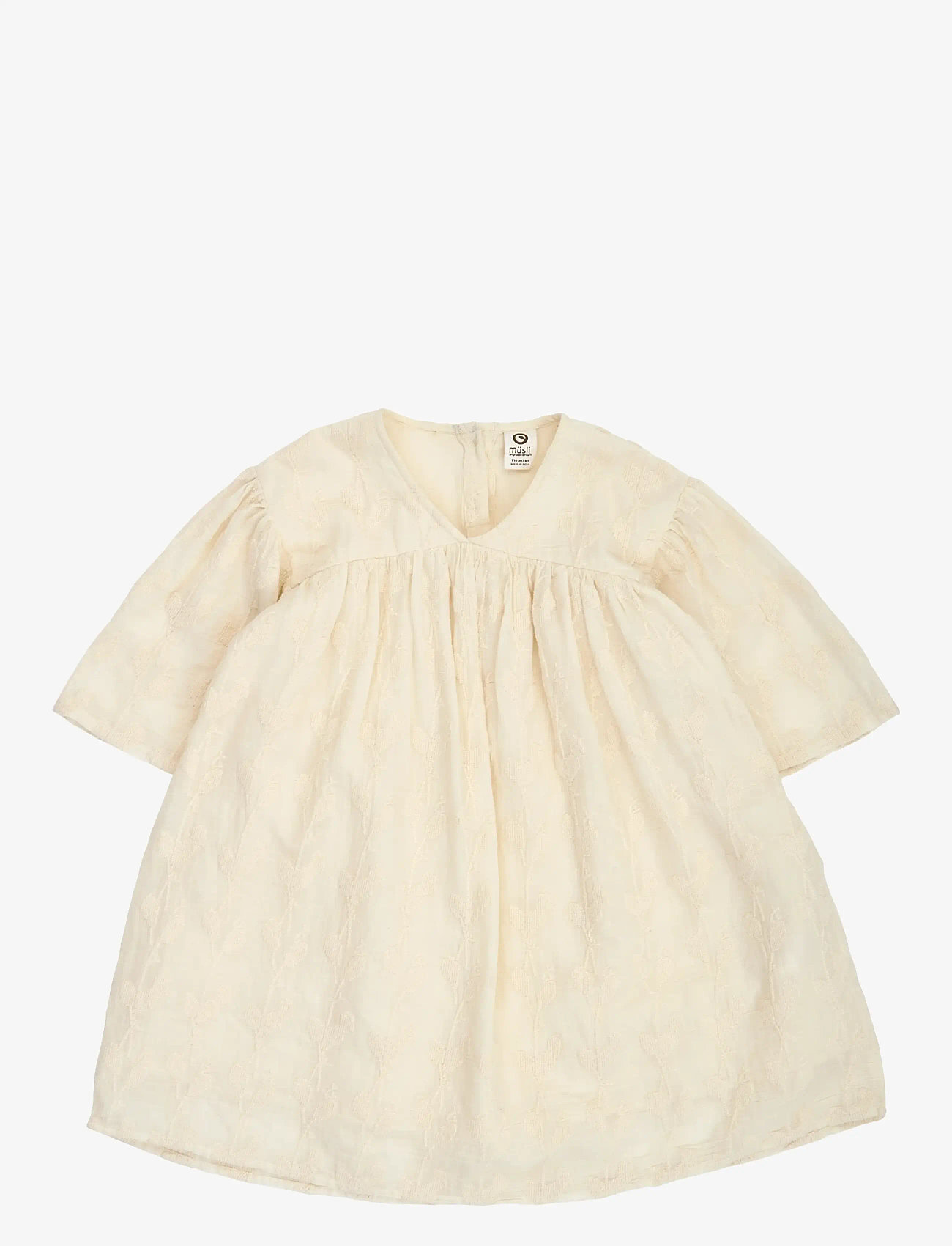 Müsli by Green Cotton - Poetry s/s dress - kurzärmelige freizeitkleider - natural - 1