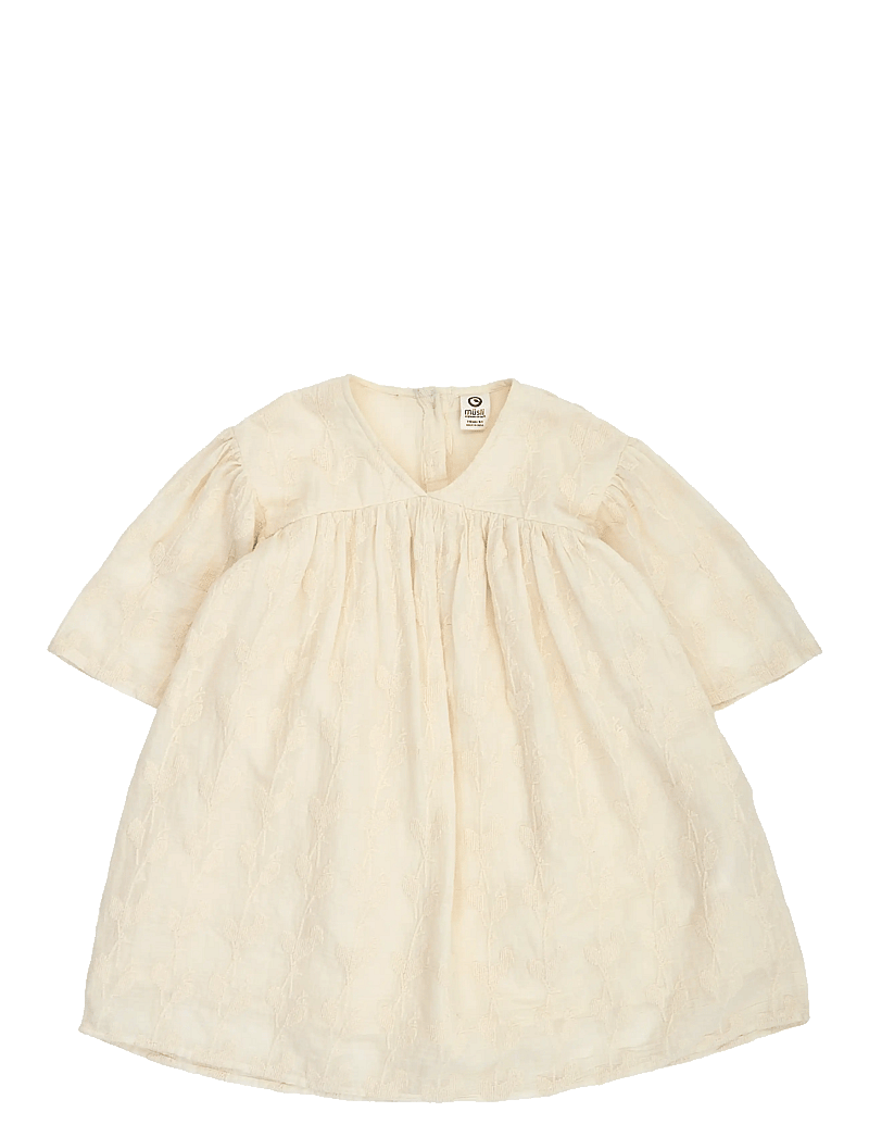 Müsli by Green Cotton - Poetry s/s dress - kurzärmelige freizeitkleider - natural - 1