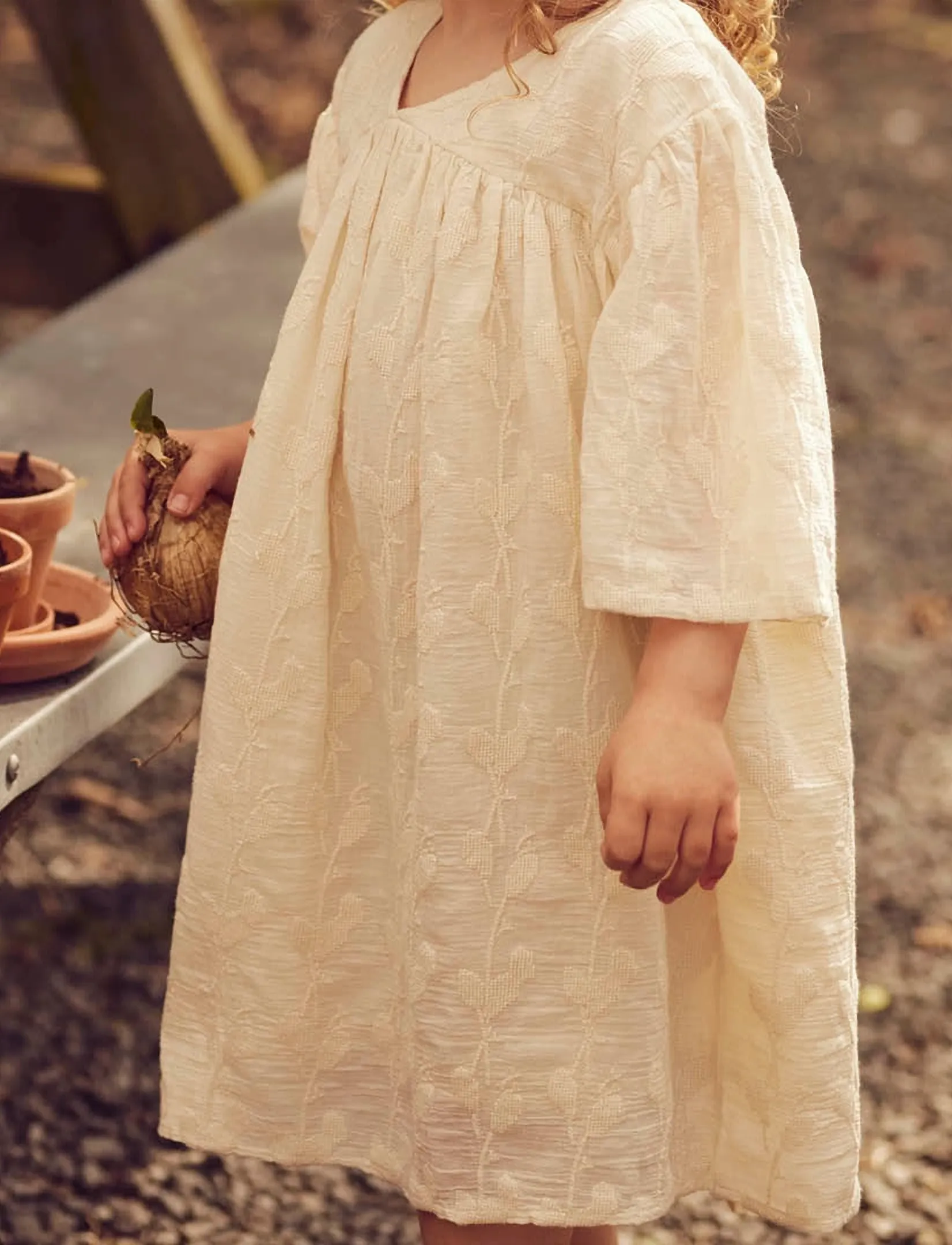 Müsli by Green Cotton - Poetry s/s dress - kortærmede hverdagskjoler - natural - 3