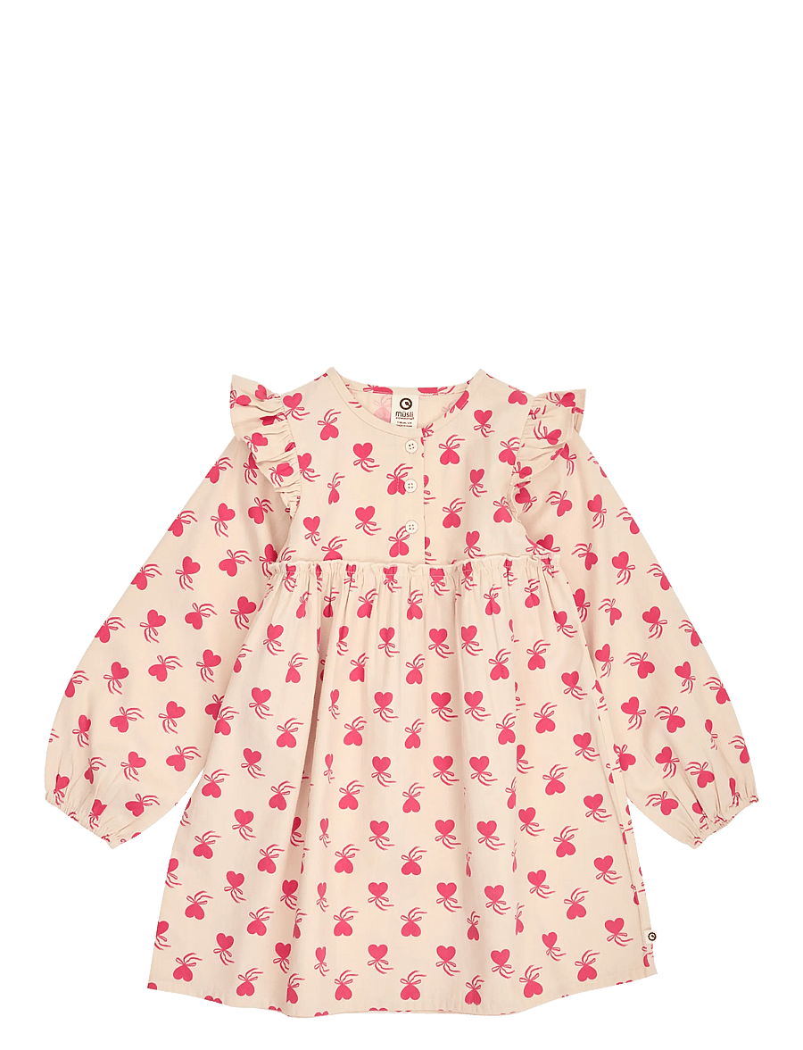 Müsli - Love letter l/s dress - oak/ rouge red - 1