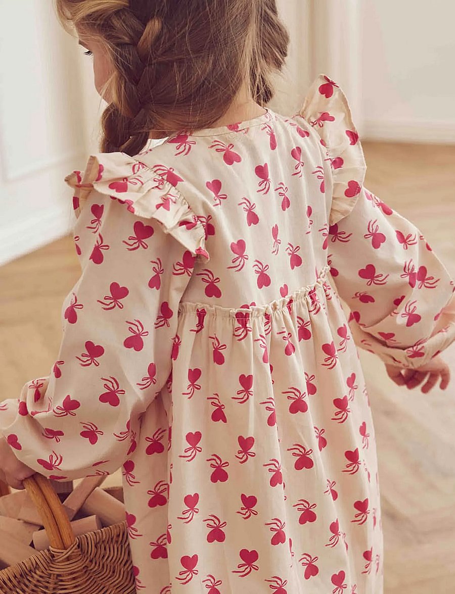 Müsli - Love letter l/s dress - oak/ rouge red - 3