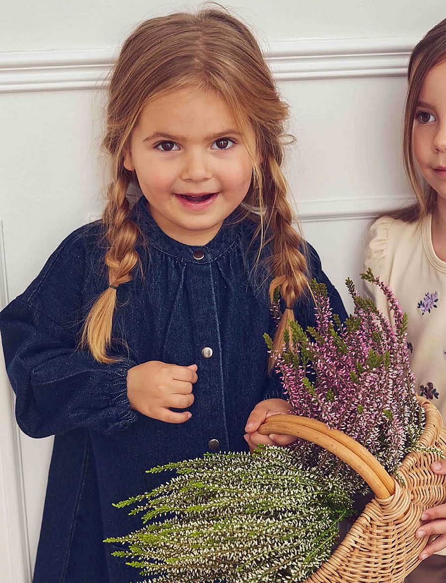 Müsli - Denim l/s dress - denim navy - 4