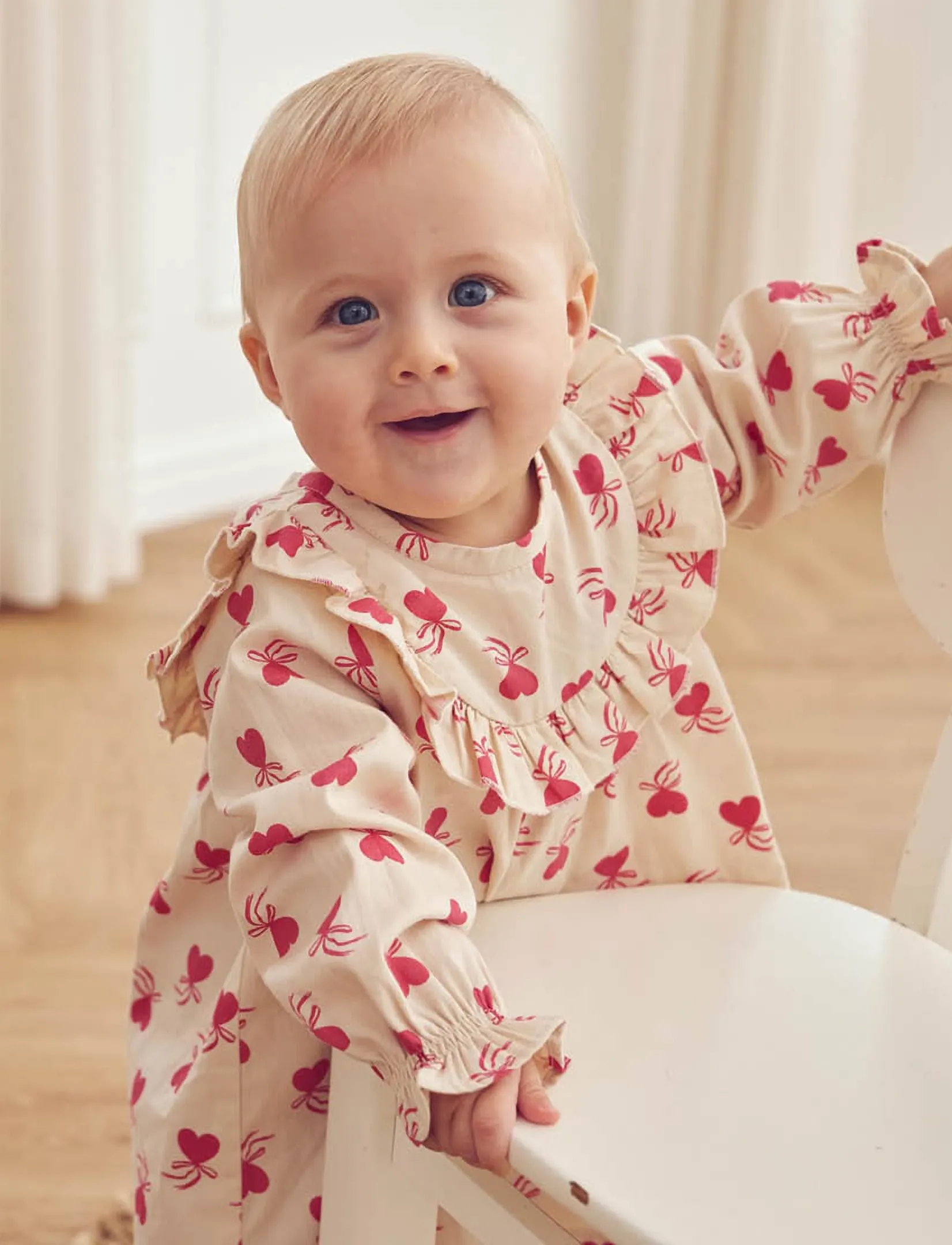 Müsli - Love letter l/s dress baby - oak/ rouge red - 0