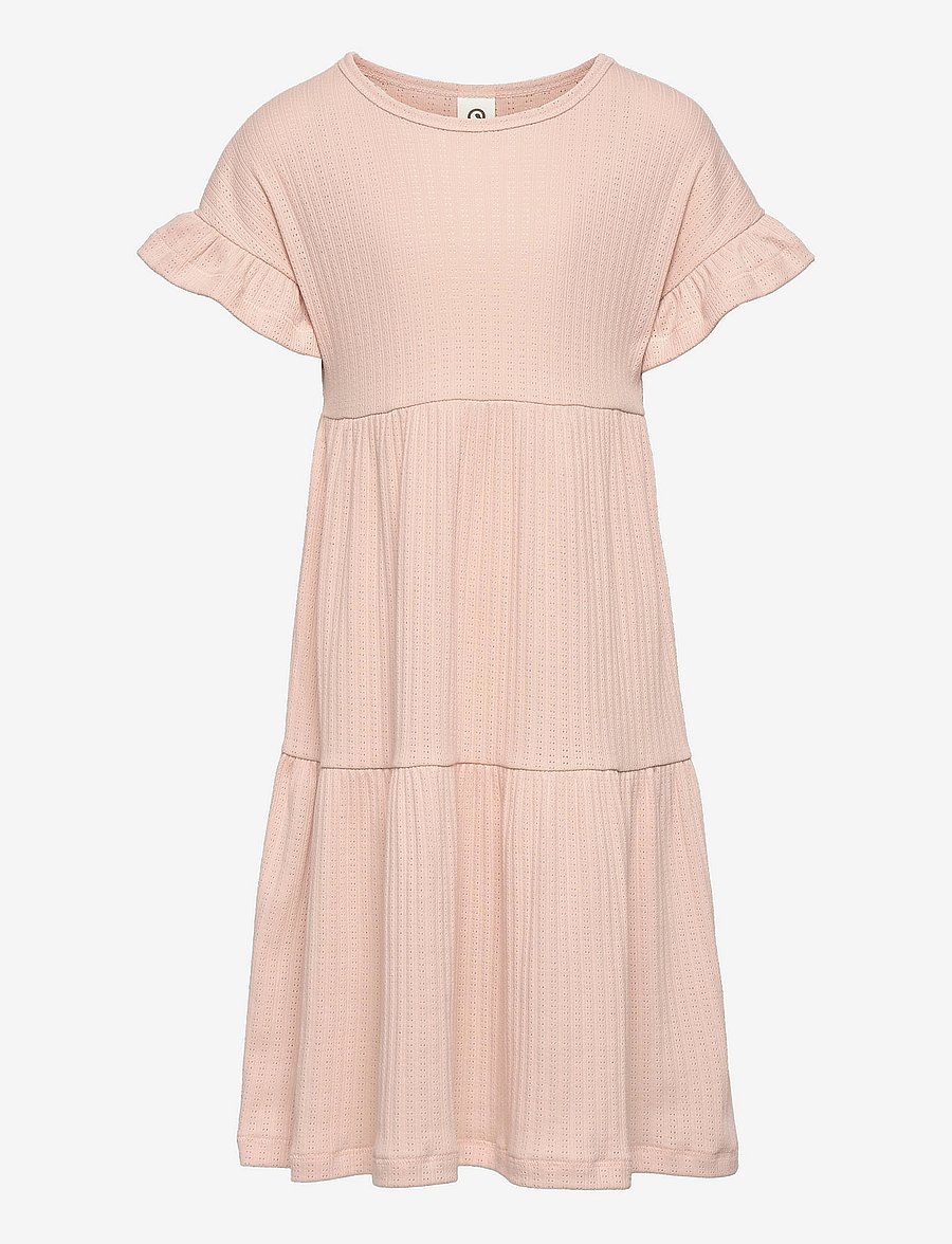 Müsli by Green Cotton - Pointel layer dress - rose sugar - 0
