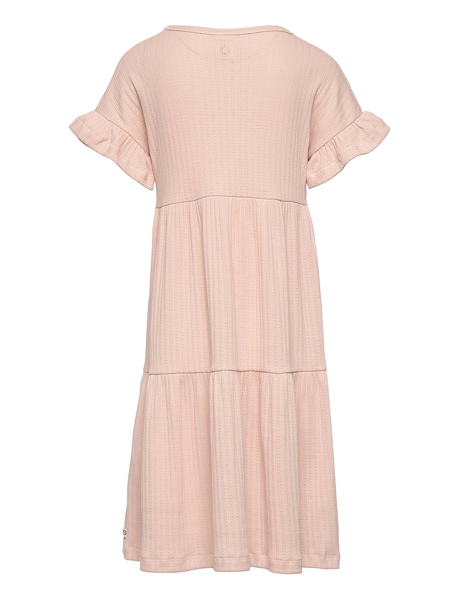 Müsli by Green Cotton - Pointel layer dress - rose sugar - 1