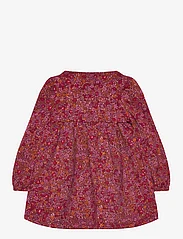Müsli by Green Cotton - Petit blossom l/s dress baby - pitkähihaiset - fig/boysenberry/berry red - 1