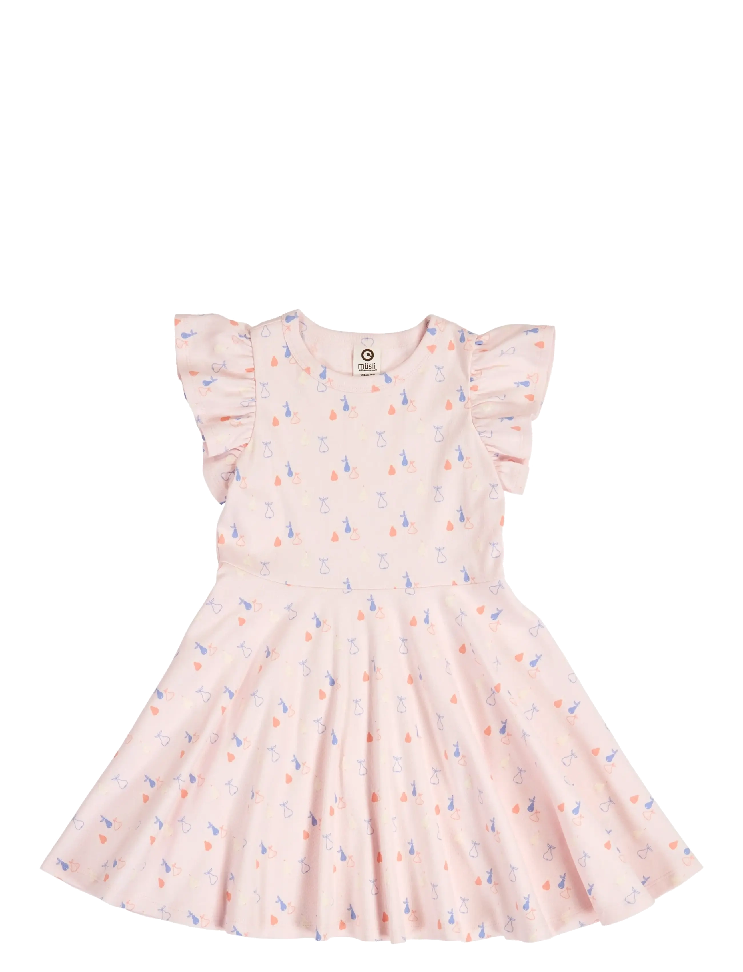 Müsli by Green Cotton Picnic frill s/s swing dress - 4 for 3 - PRIMROSE/ SHELL BLUE/ TOFU / pink/rose