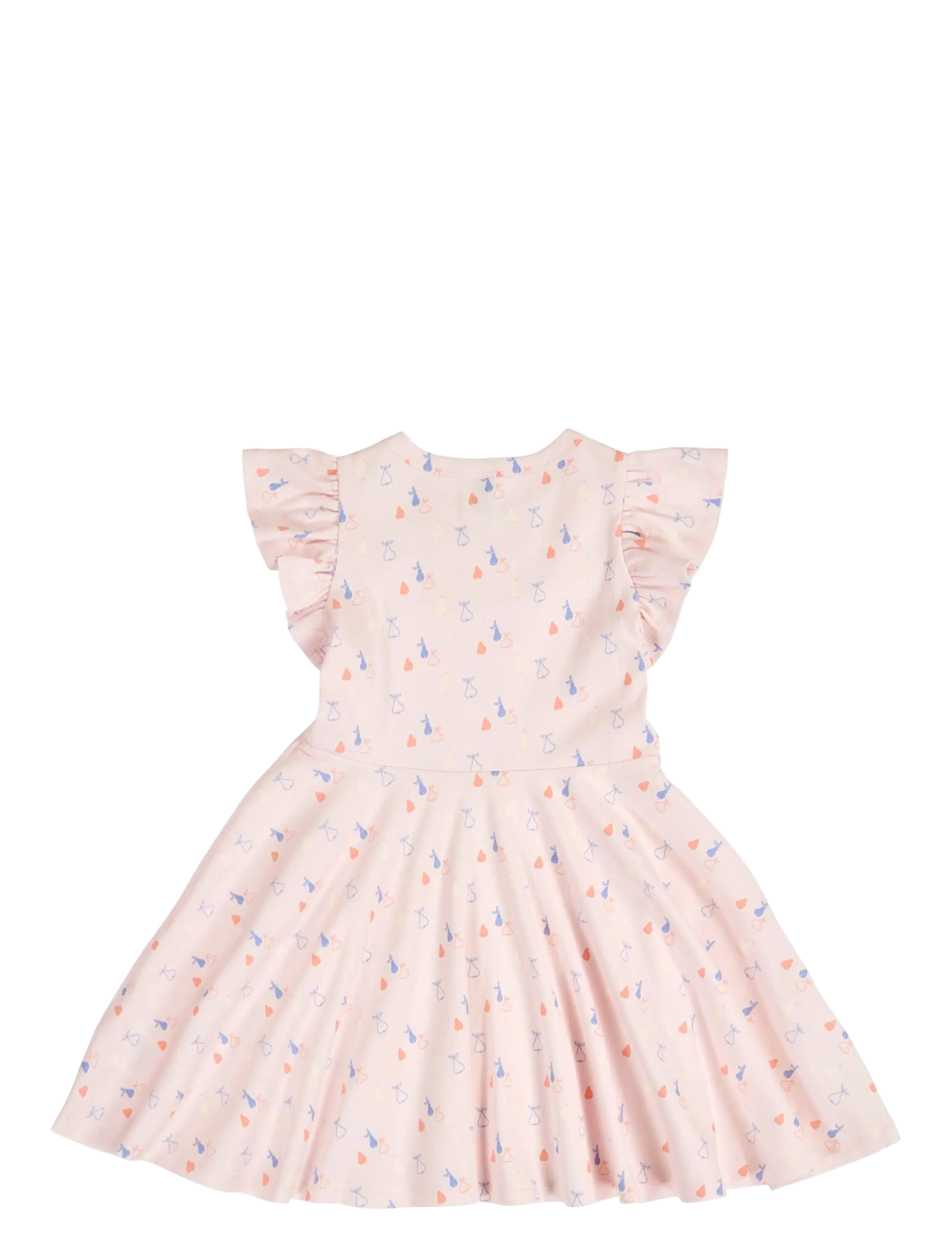 Müsli by Green Cotton - Picnic frill s/s swing dress - robes décontractées à manches courtes - primrose/ shell blue/ tofu - 2