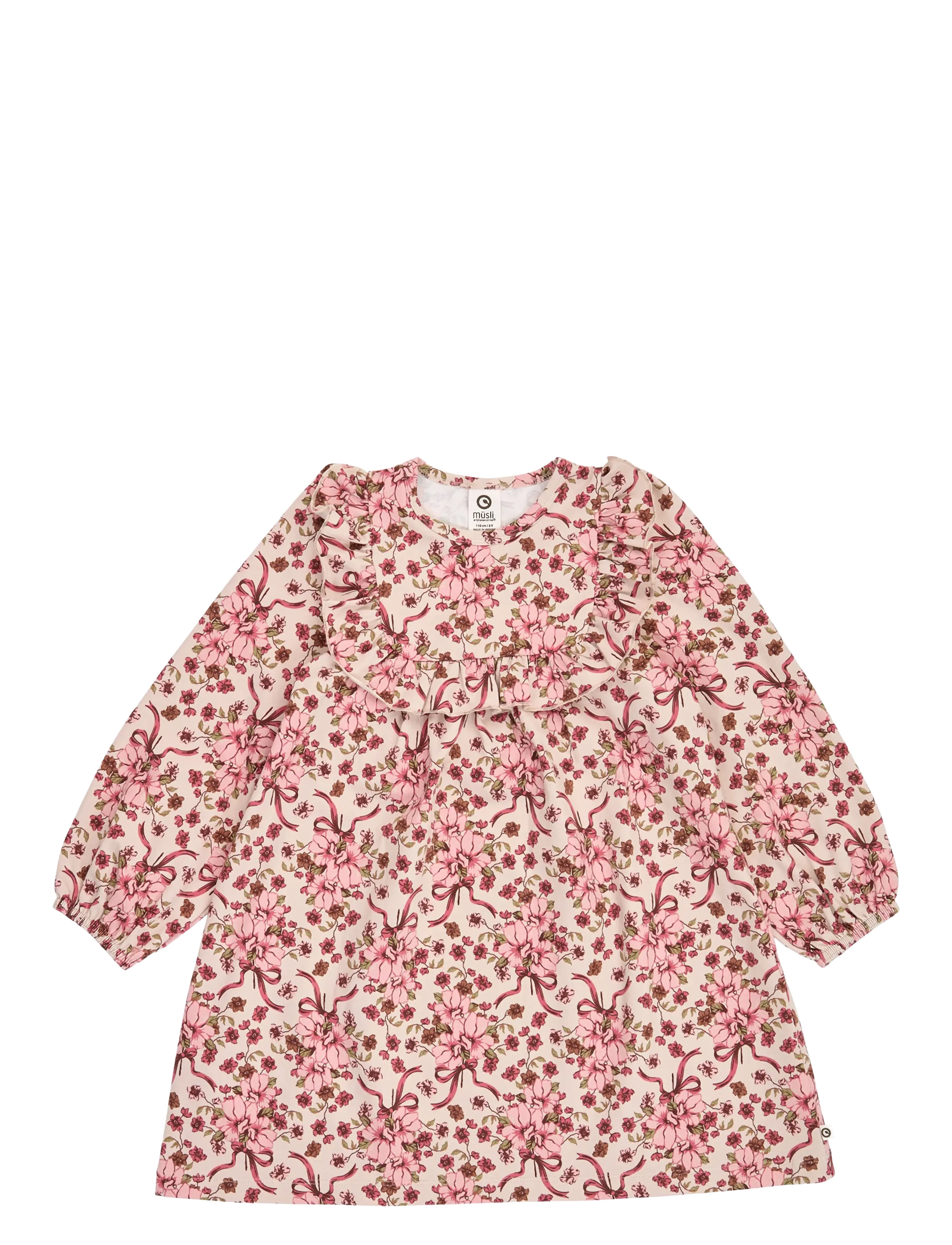 Müsli Bouquet ruffle l/s dress - Kleidung - OAK/ BLUSH/ BAROQUE ROSE / pink/rose