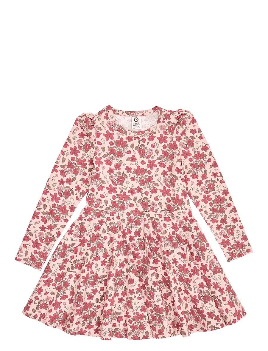Müsli - Velora l/s swing dress - langärmelige freizeitkleider - blush/ baroque rose/ mauve - 1