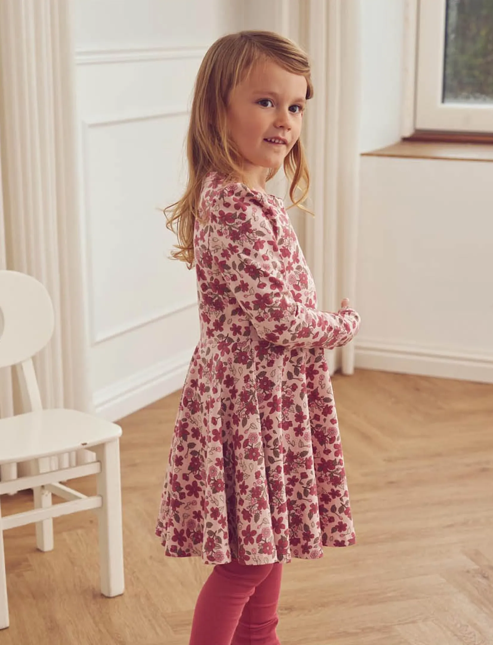 Müsli - Velora l/s swing dress - langärmelige freizeitkleider - blush/ baroque rose/ mauve - 3