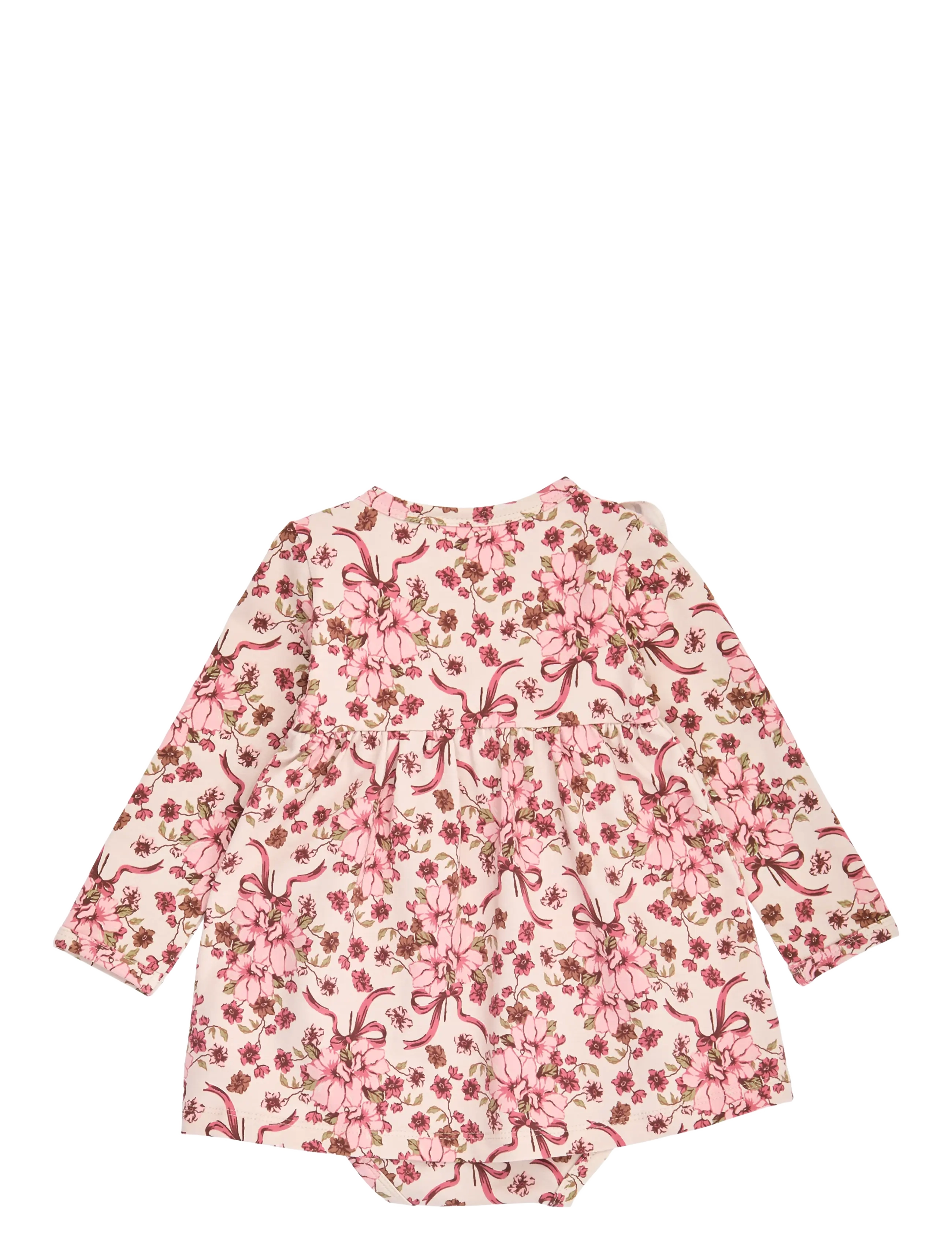 Müsli - Bouquet l/s frill dress body - langärmelige babykleider - oak/ blush/ baroque rose - 1